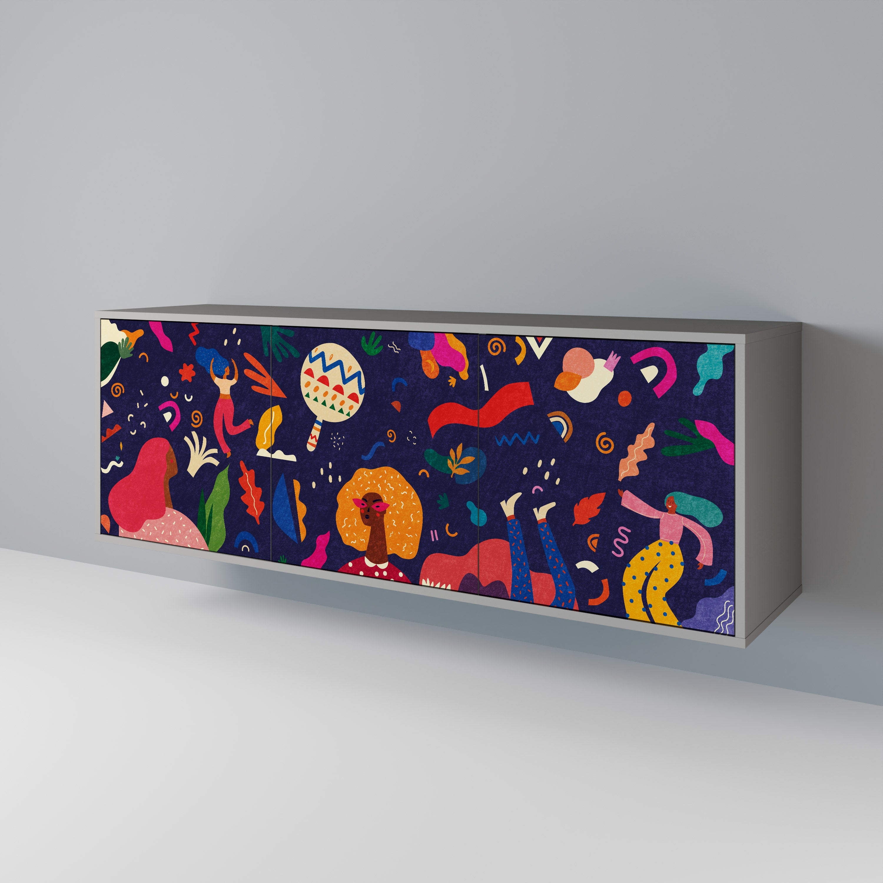 FESTIVE PLEASURES Aparador de 3 Puertas