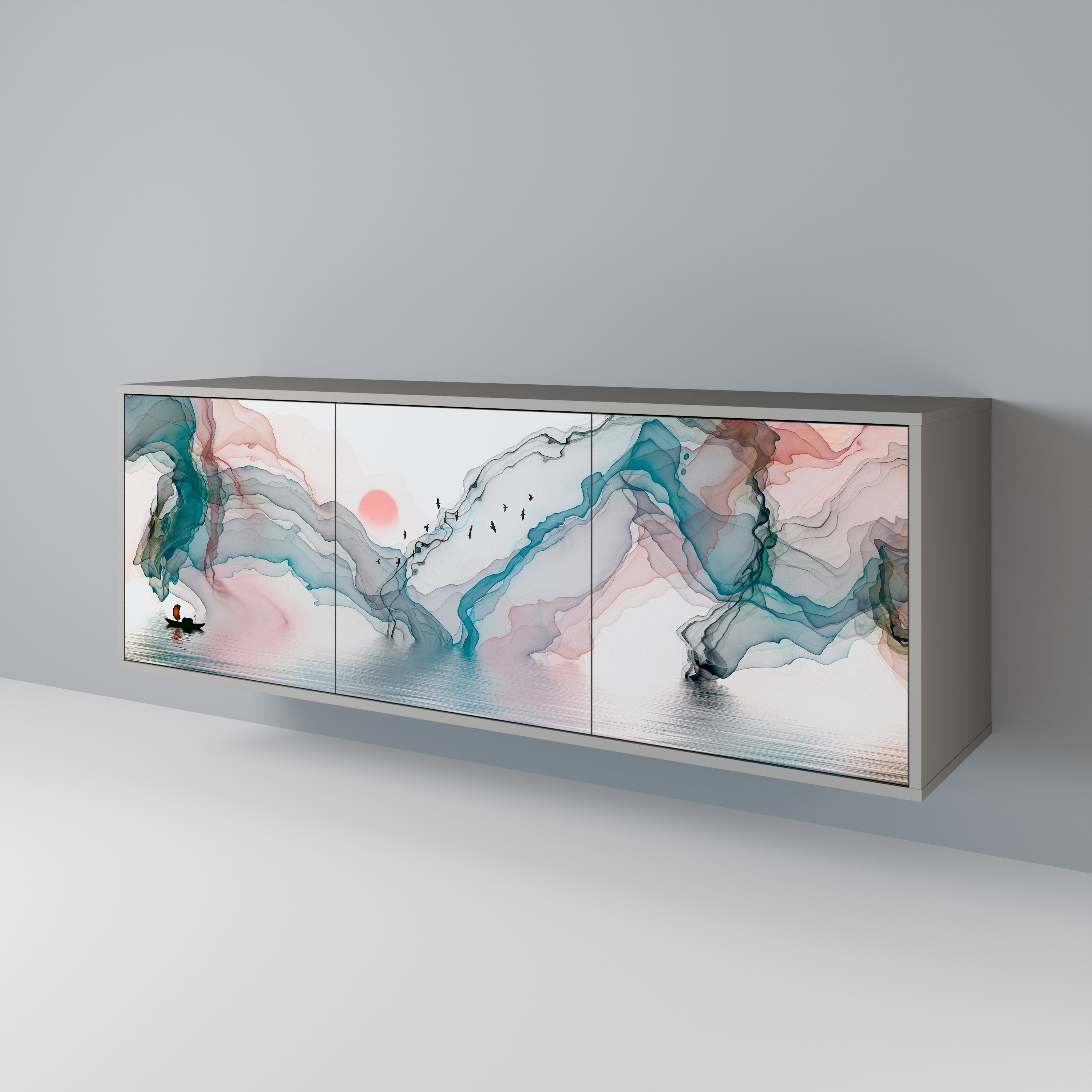 VELVET CROSSING Aparador de 3 Puertas