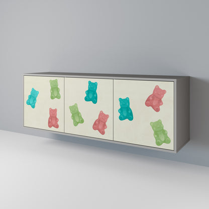 GUMMY BEARS Třídveřová komoda