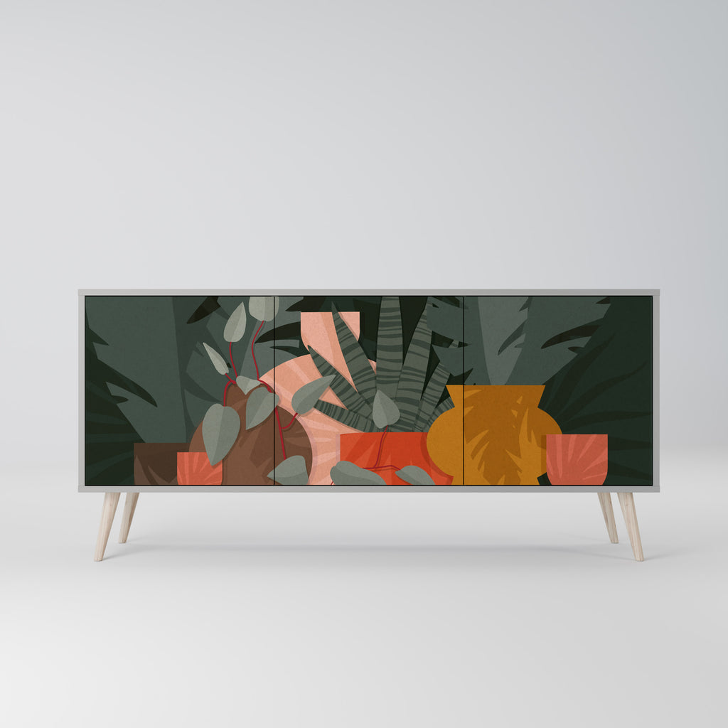 TROPICAL COMPOSITION Aparador de 3 Puertas