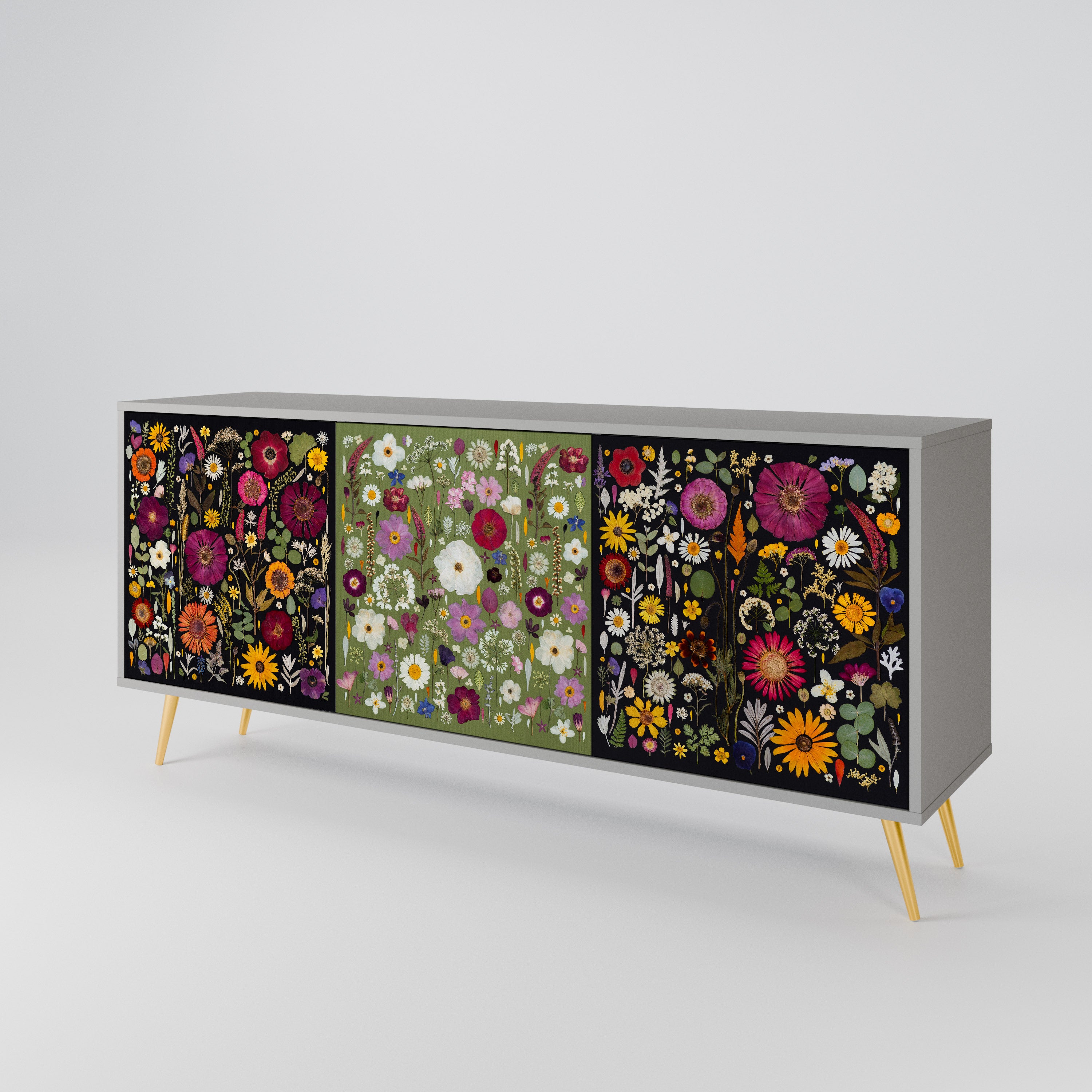 VERDANT GARDEN 3-Door Sideboard