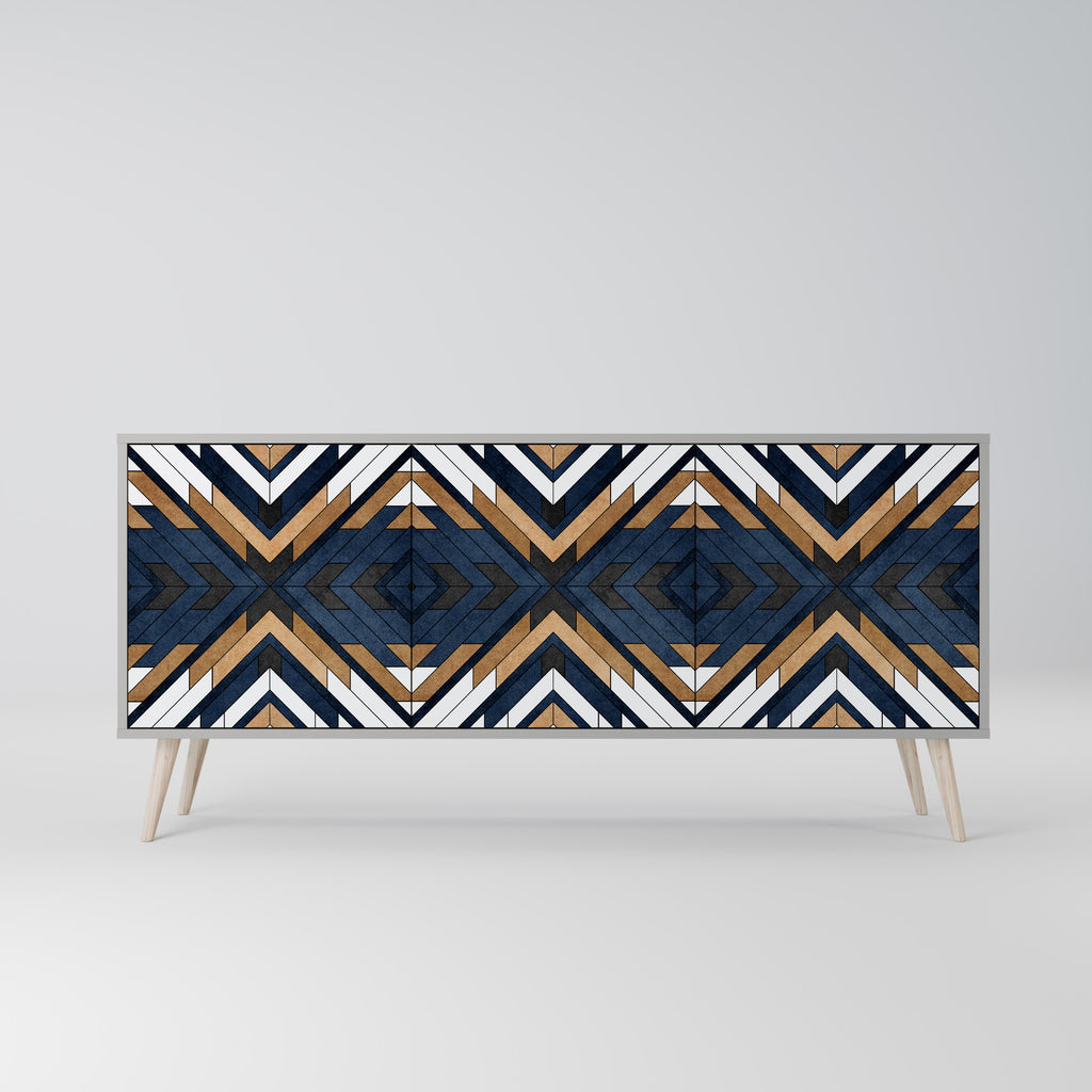 ARTFUL GEOMETRY 3-Door Sideboard