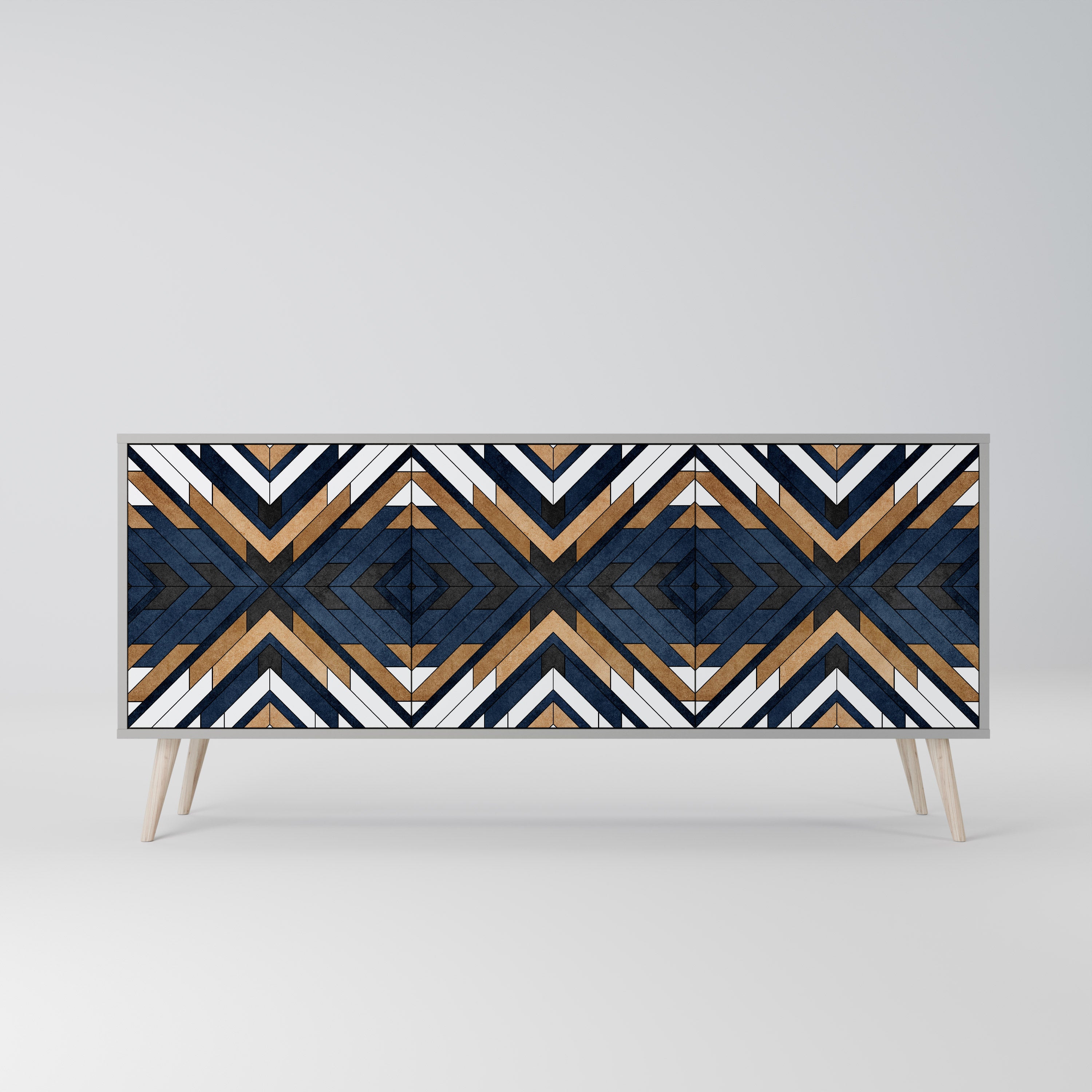 ARTFUL GEOMETRY 3-Door Sideboard