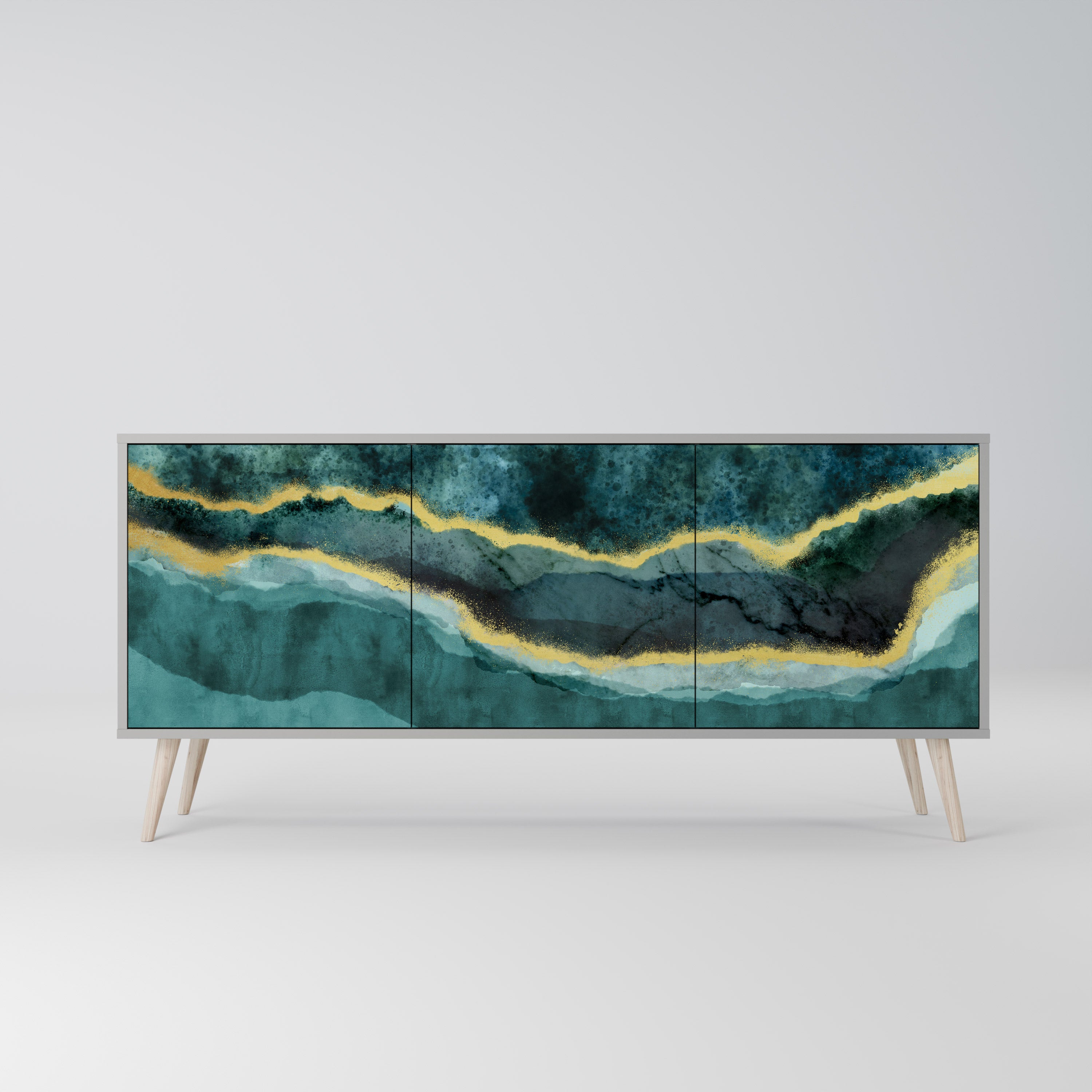 GOLDRUSH ODYSSEY Skänk med tre dörrar