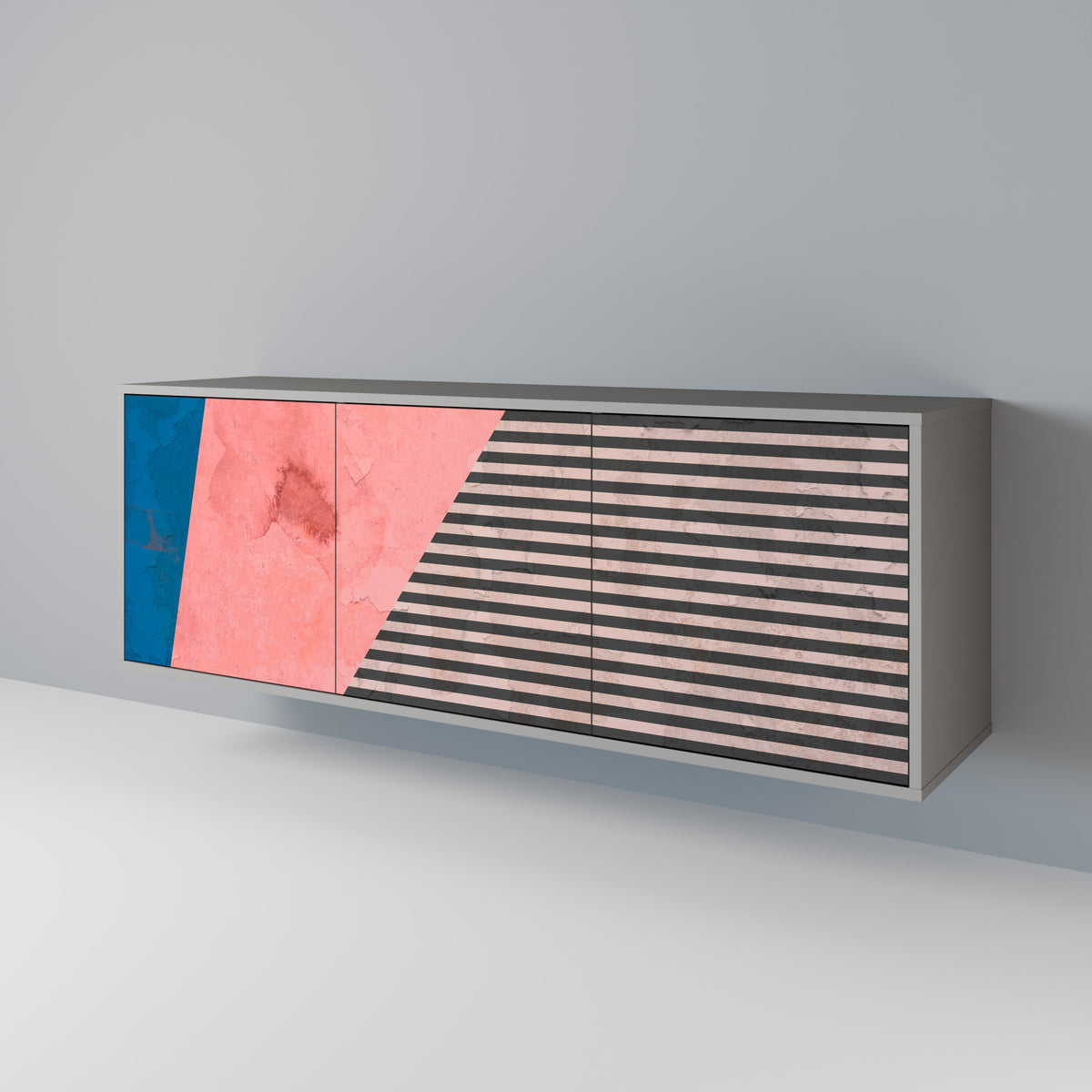 GLAMOROUS STRIPE 3-Door Sideboard