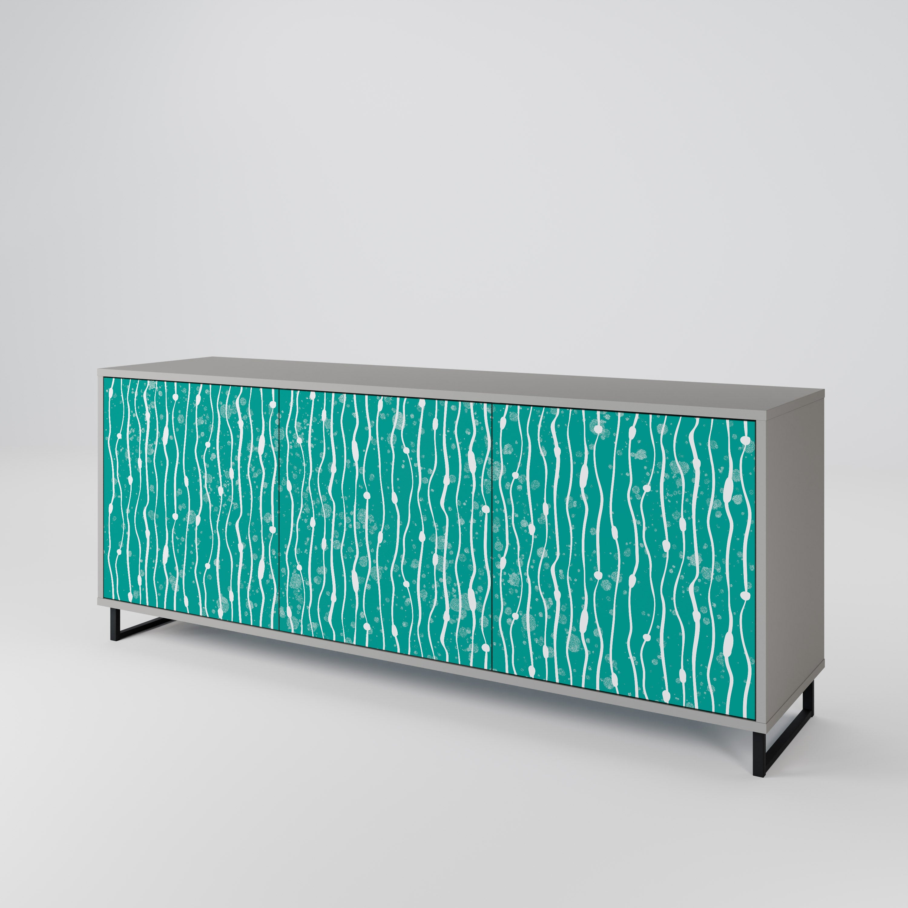 TURQUOISE RAIN 3-Door Sideboard