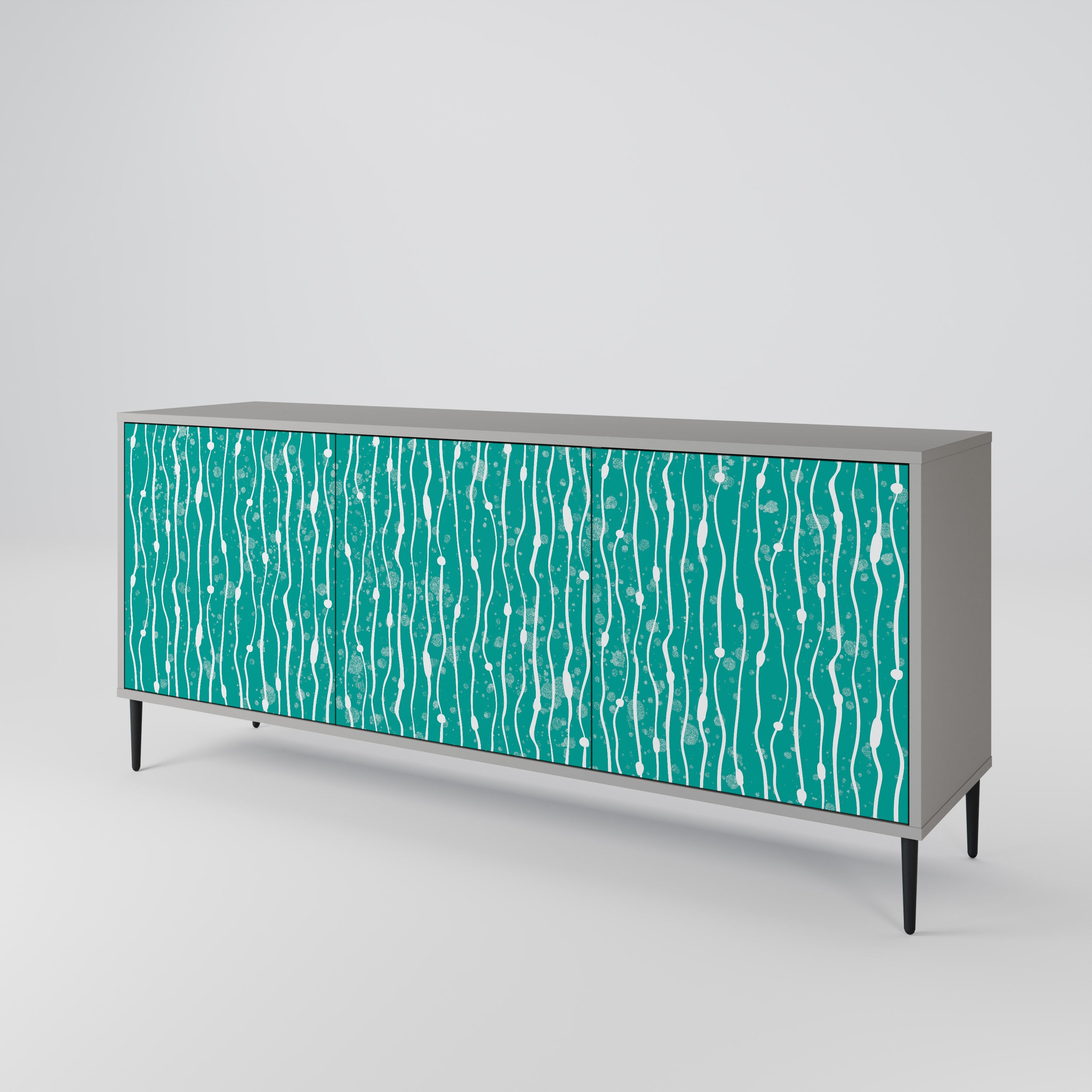 TURQUOISE RAIN 3-Door Sideboard