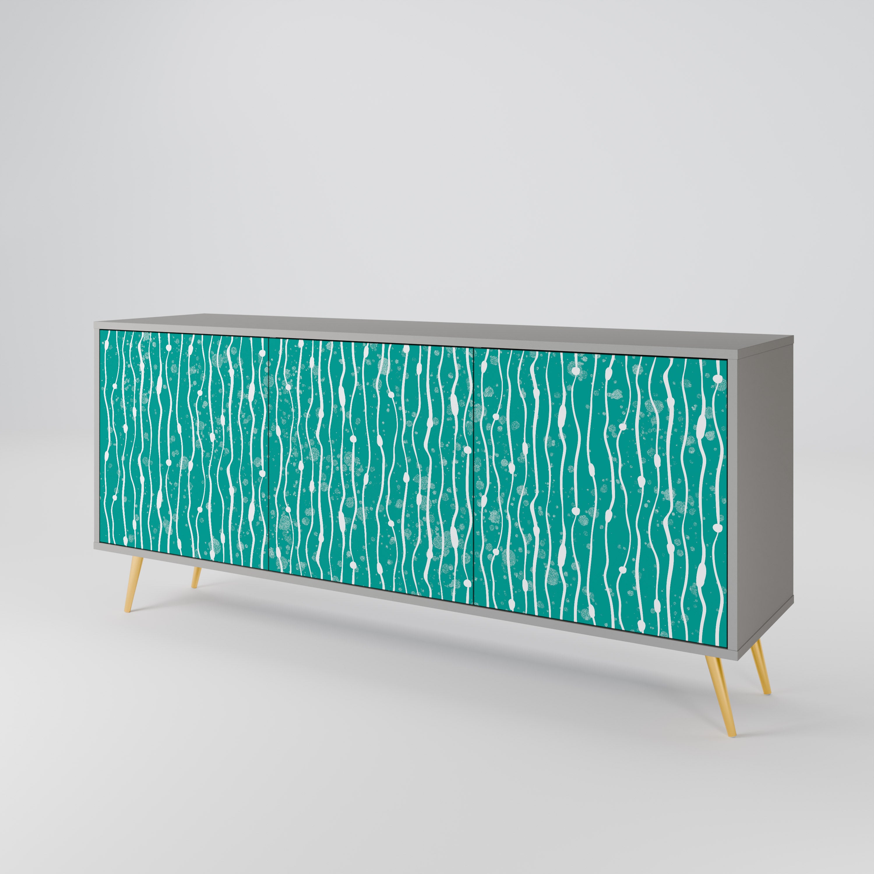 TURQUOISE RAIN 3-Door Sideboard