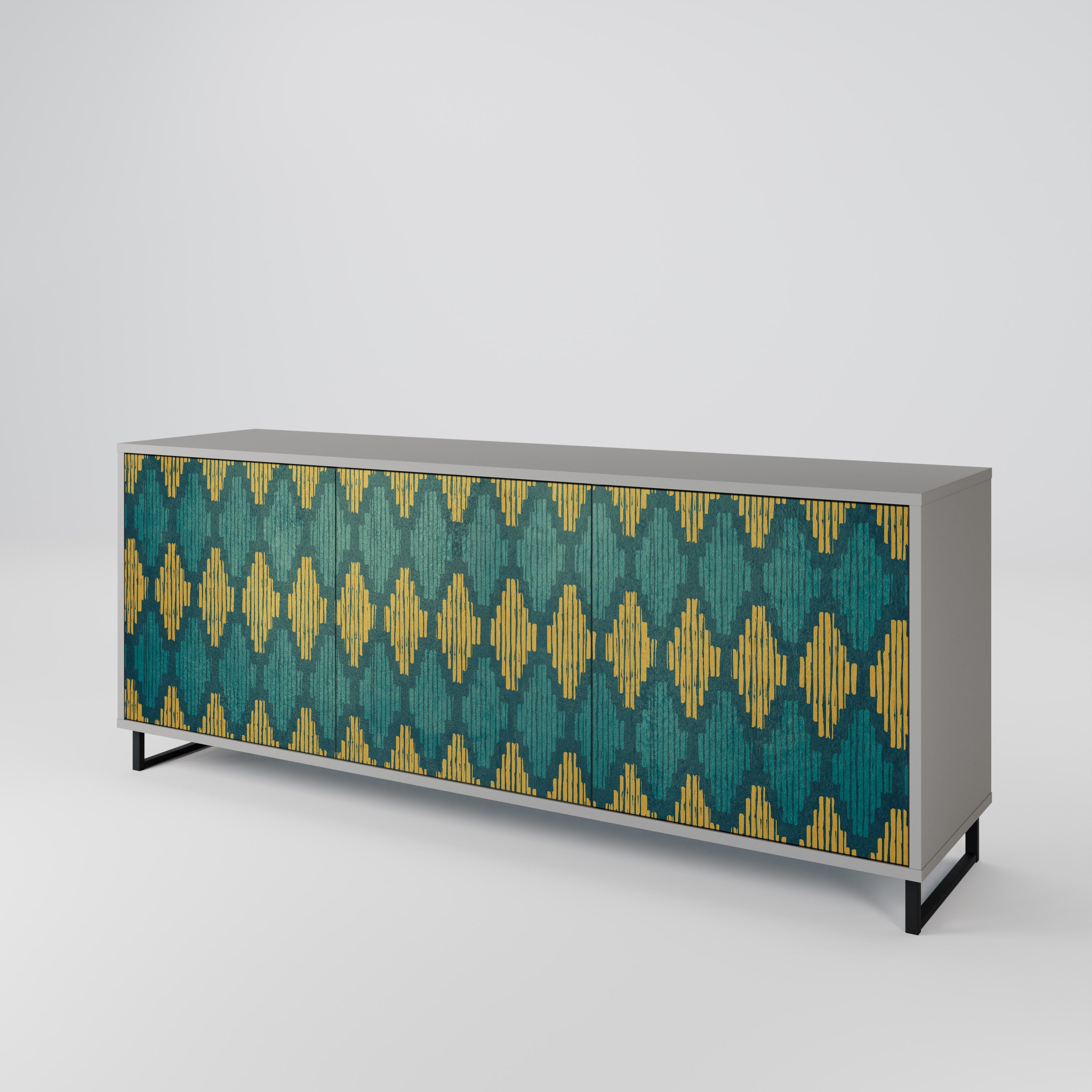 POLYGONS 3-Door Sideboard