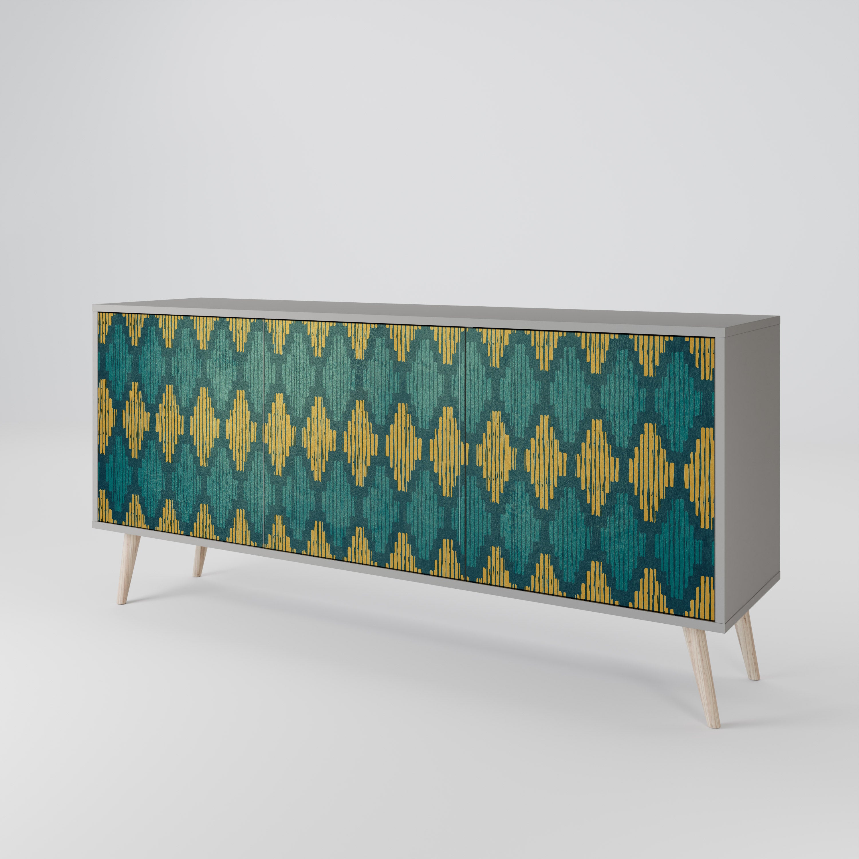 POLYGONS 3-Door Sideboard