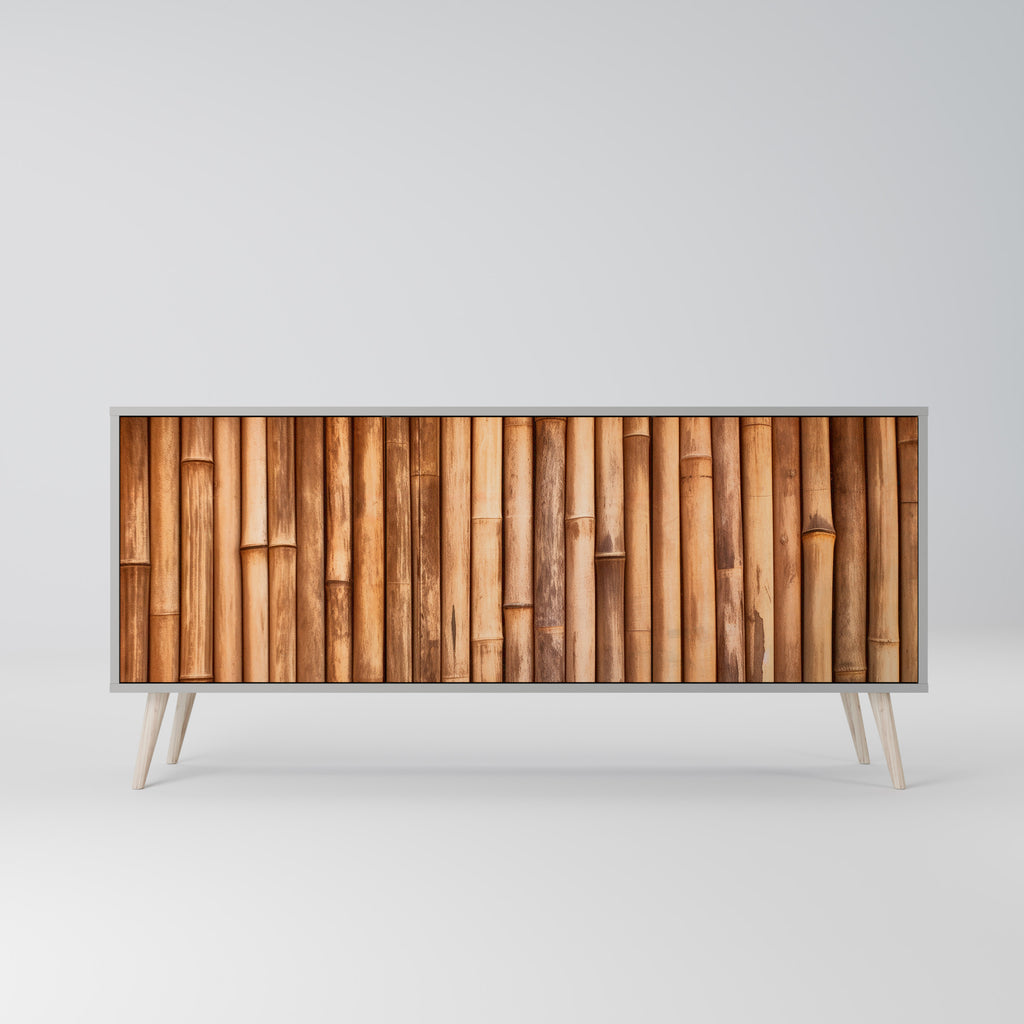 NATURAL WOOD 3-Door Sideboard