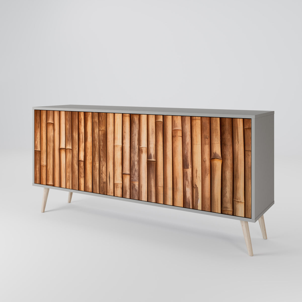 NATURAL WOOD Skänk med tre dörrar