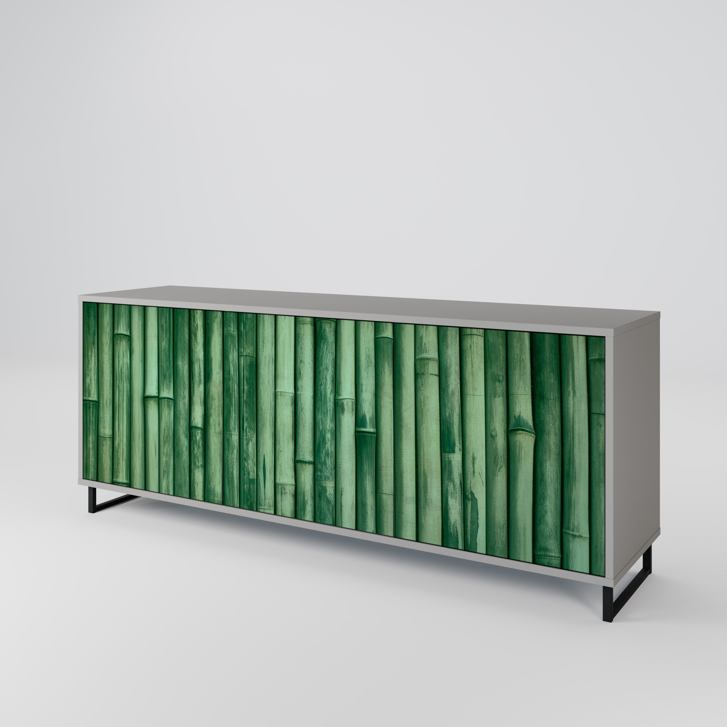 NATURAL GREEN 3-Door Sideboard