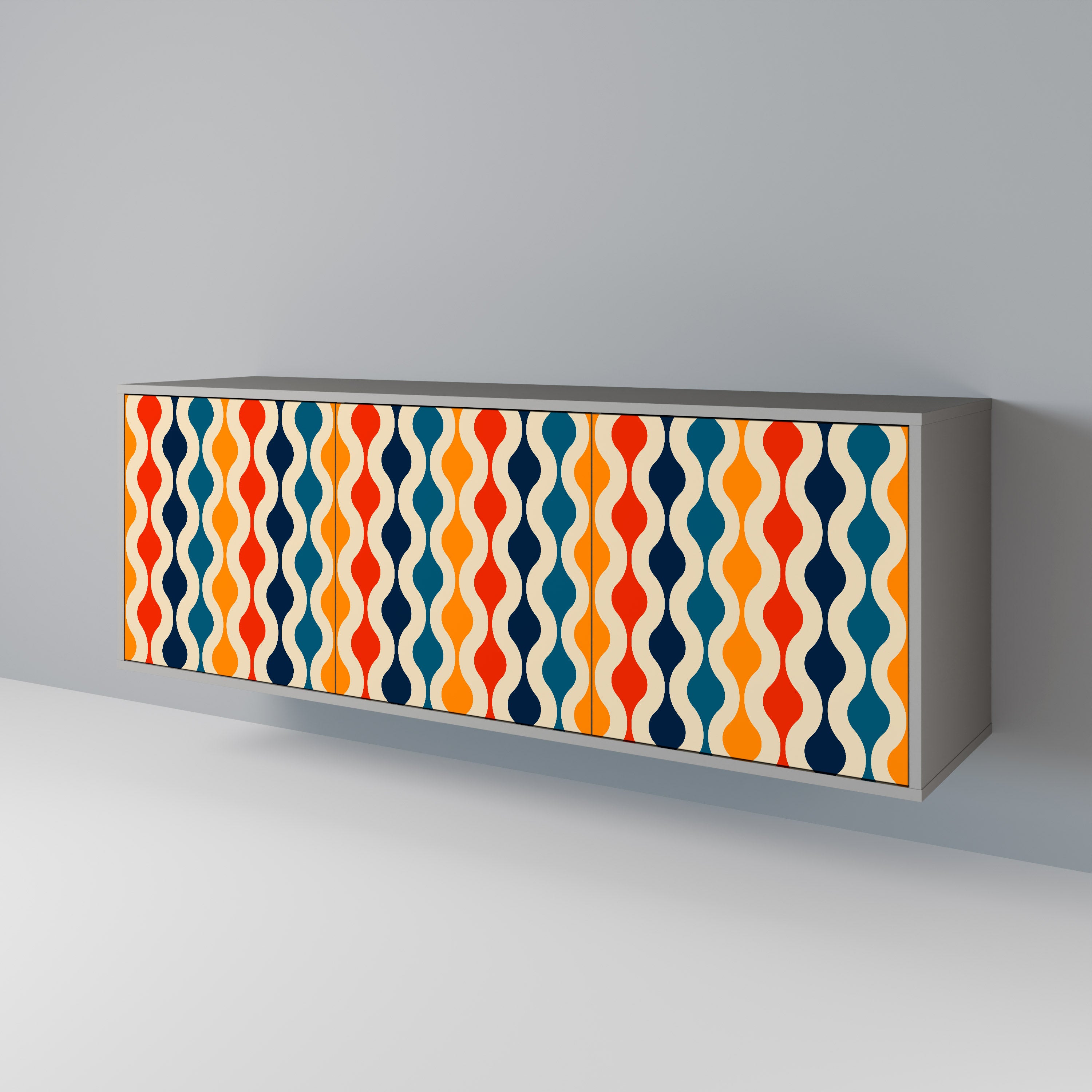 COLORFUL NOSTALGIA 3-Door Sideboard