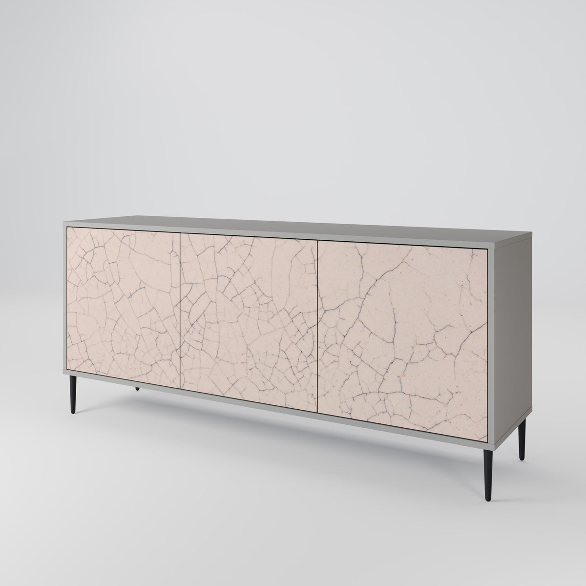 CERAMIC TEXTURE Skänk med tre dörrar