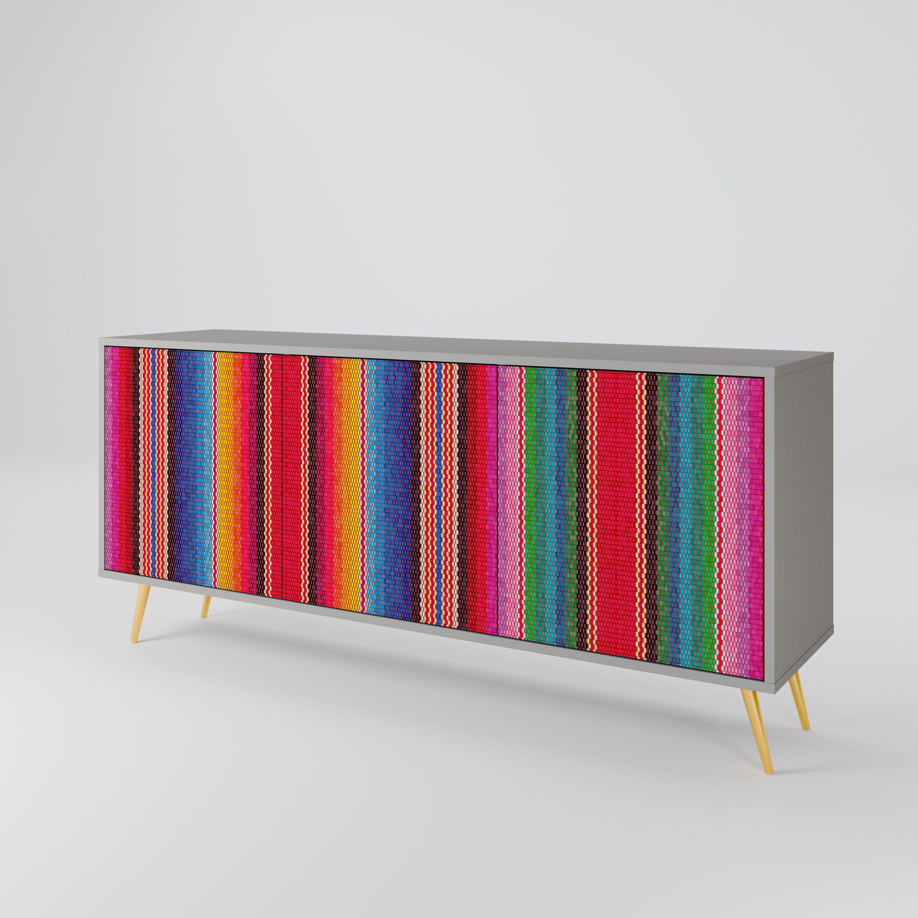 ETHNIC MEXICAN 3-Door Sideboard