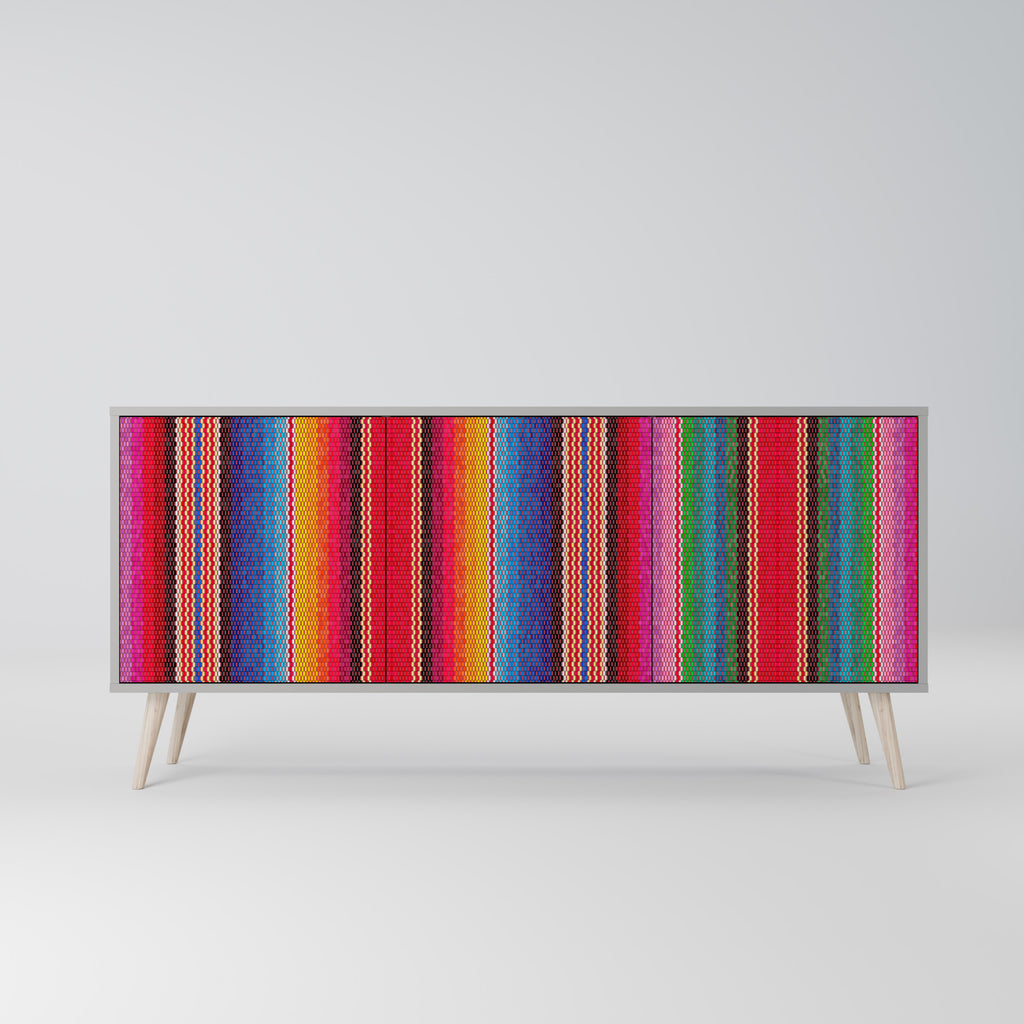 ETHNIC MEXICAN 3-Door Sideboard
