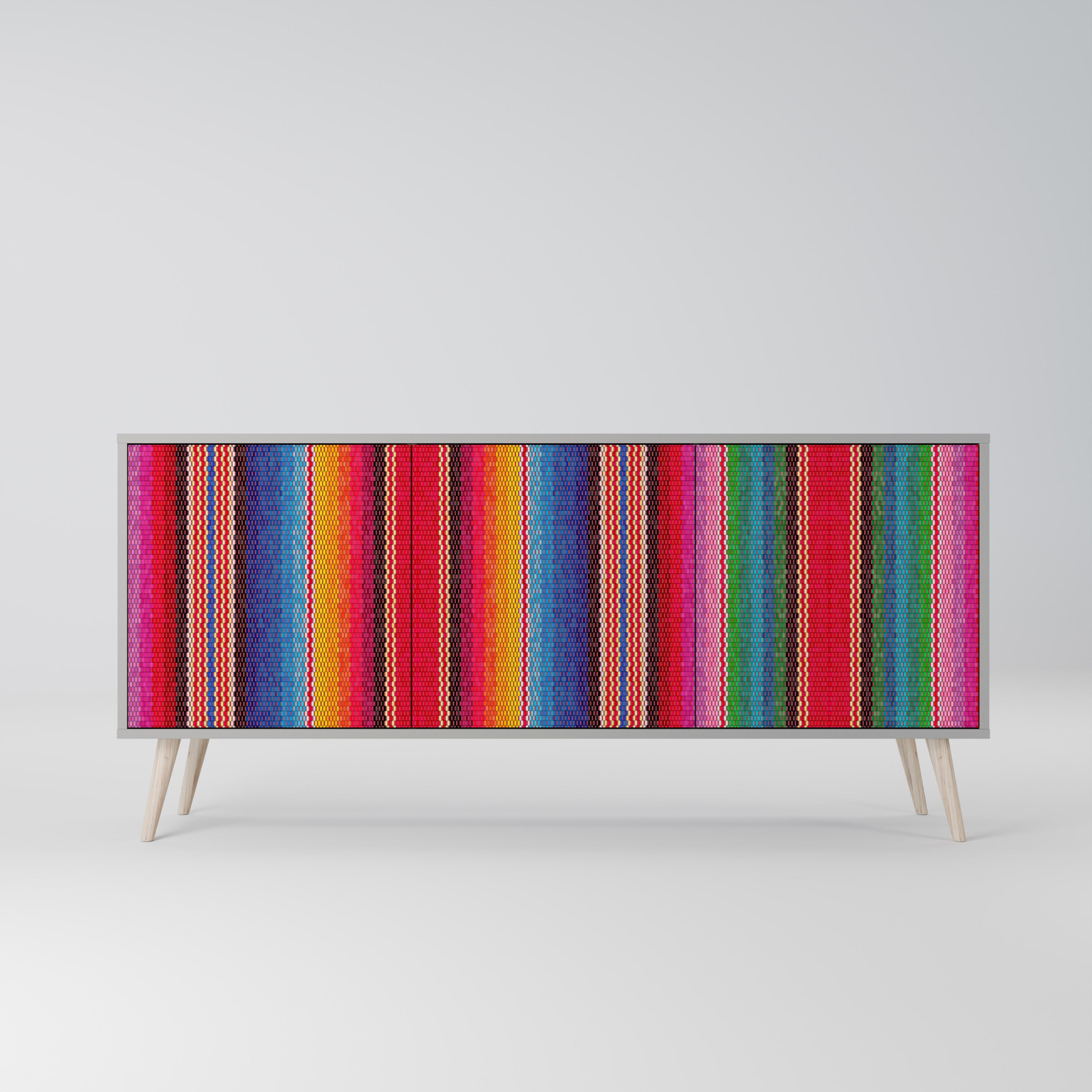 ETHNIC MEXICAN 3-Door Sideboard