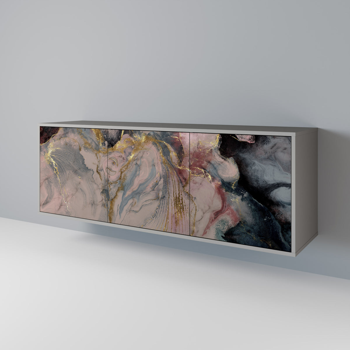 GILDED SWIRLS Aparador de 3 Portas