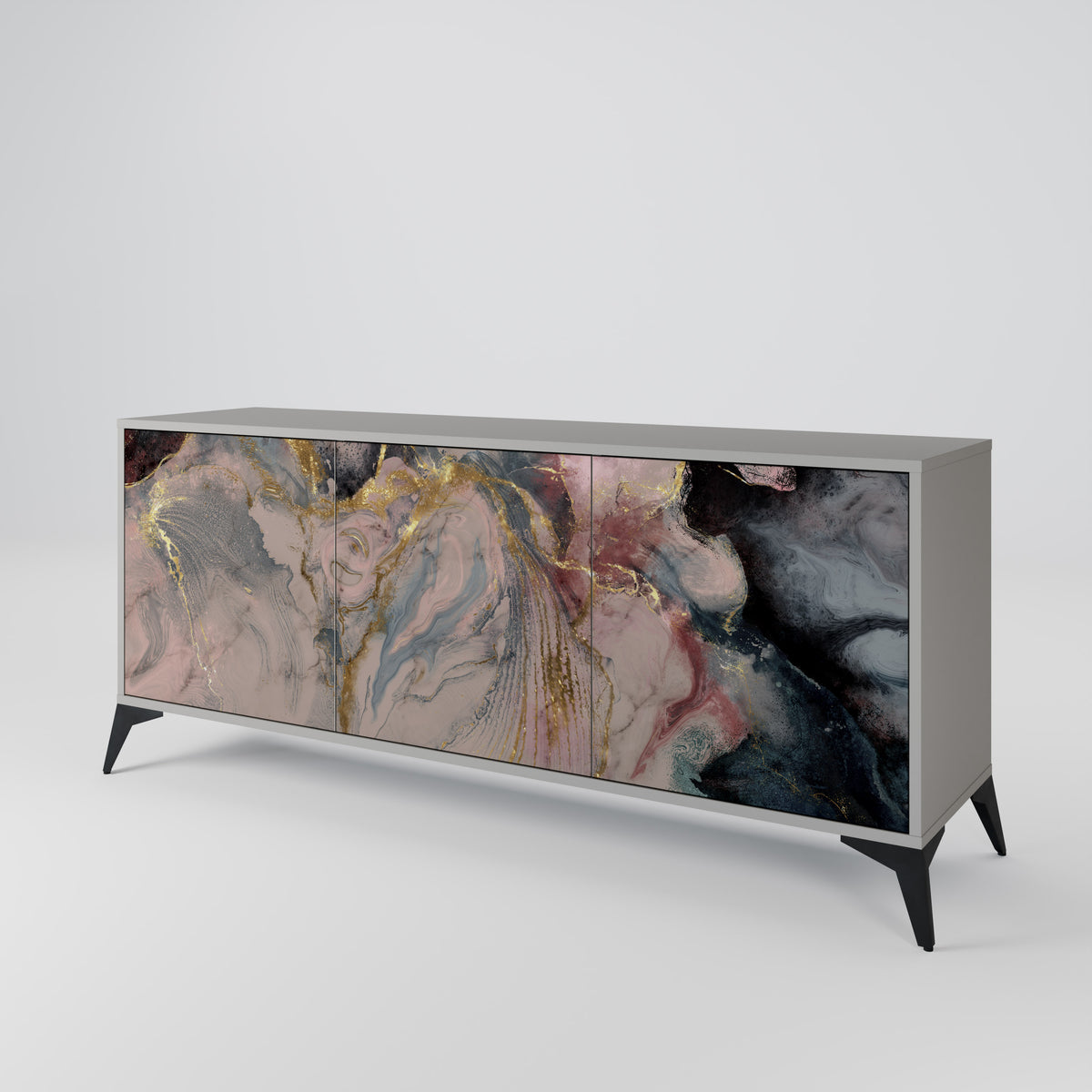 GILDED SWIRLS Aparador de 3 Portas