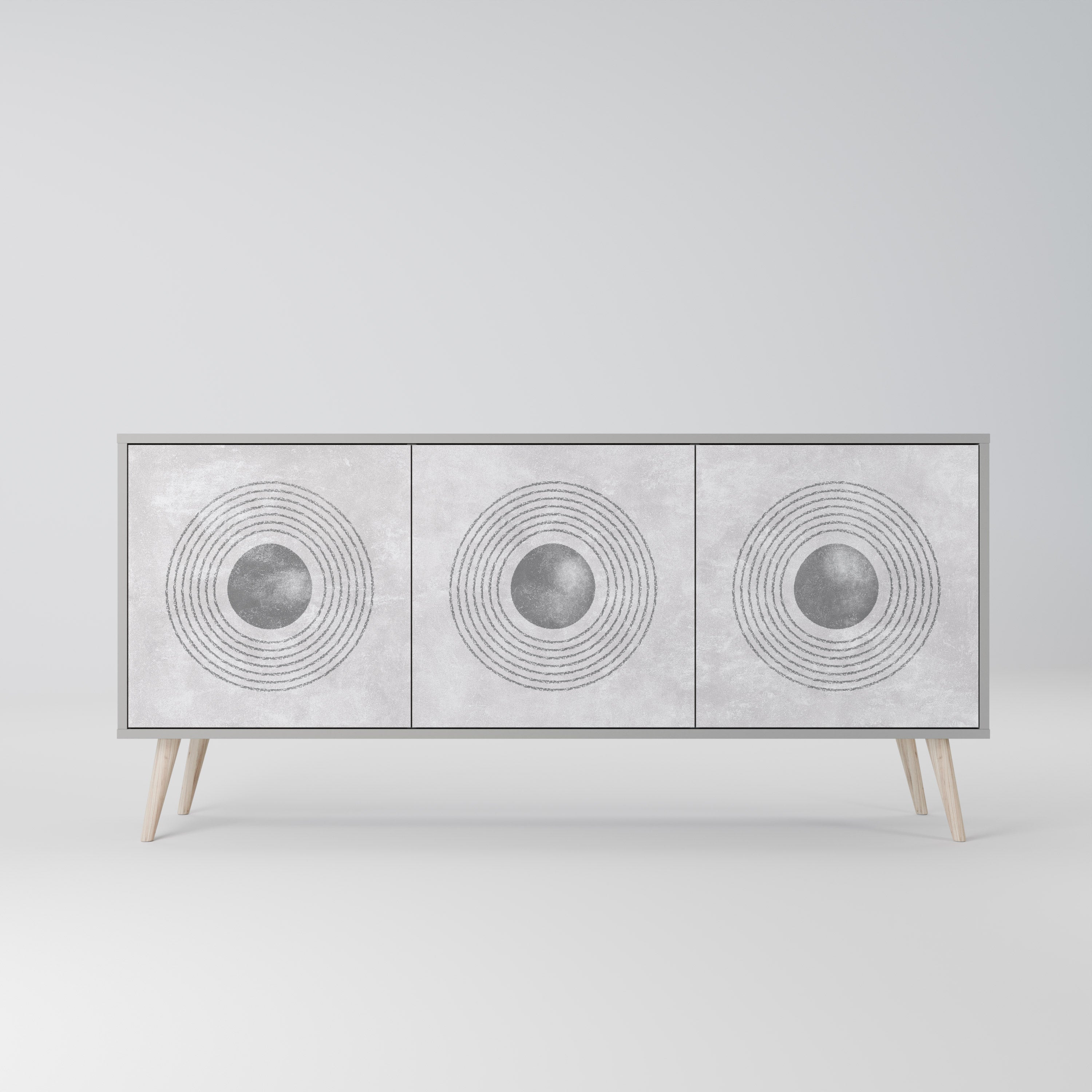 SOLID CIRCLES 3-Door Sideboard