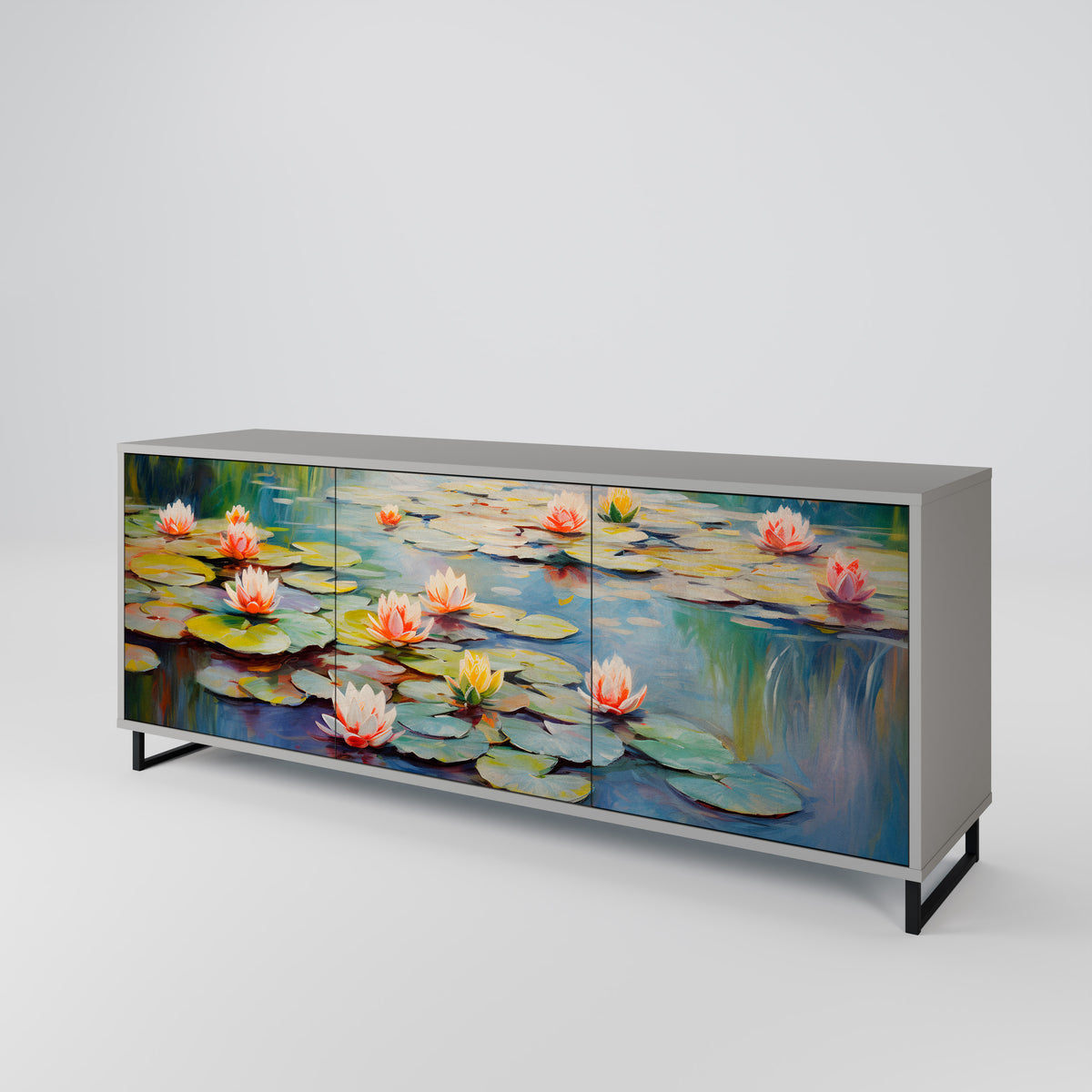 BLOOMING WATERS Aparador de 3 Portas