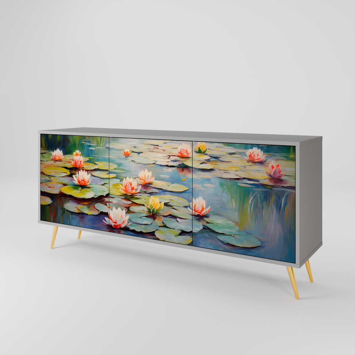 BLOOMING WATERS Aparador de 3 Portas