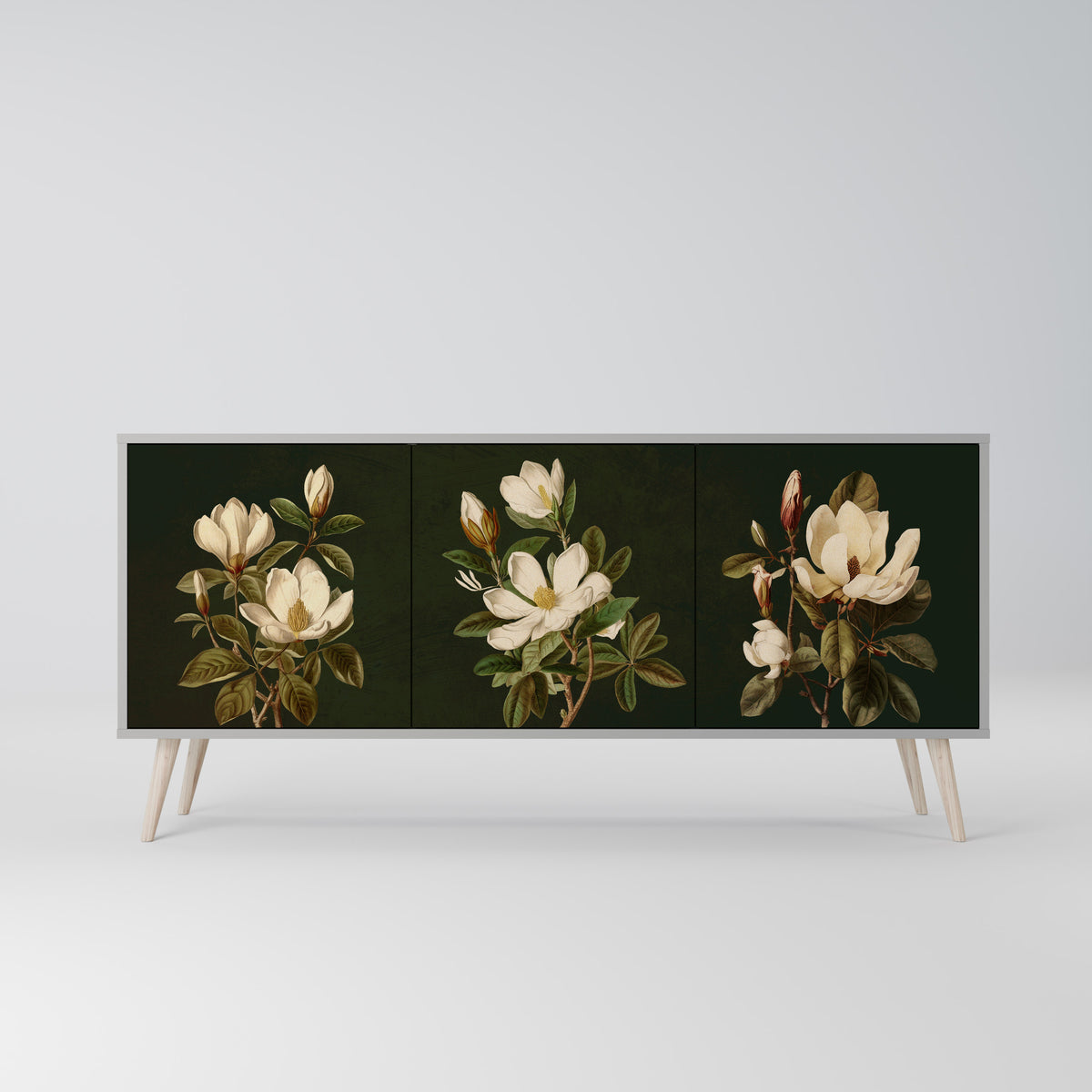 FLORAL NOIR Μπουφές 3-θυρών