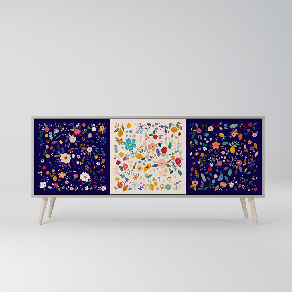 FLORAL COMBINATION 3-Door Sideboard