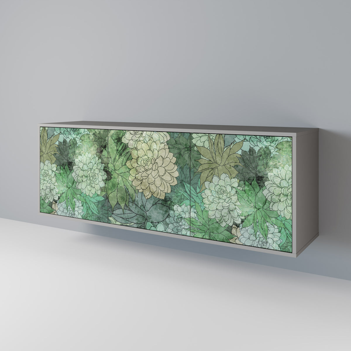 SUCCULENT CLUSTER 3-türiges Sideboard