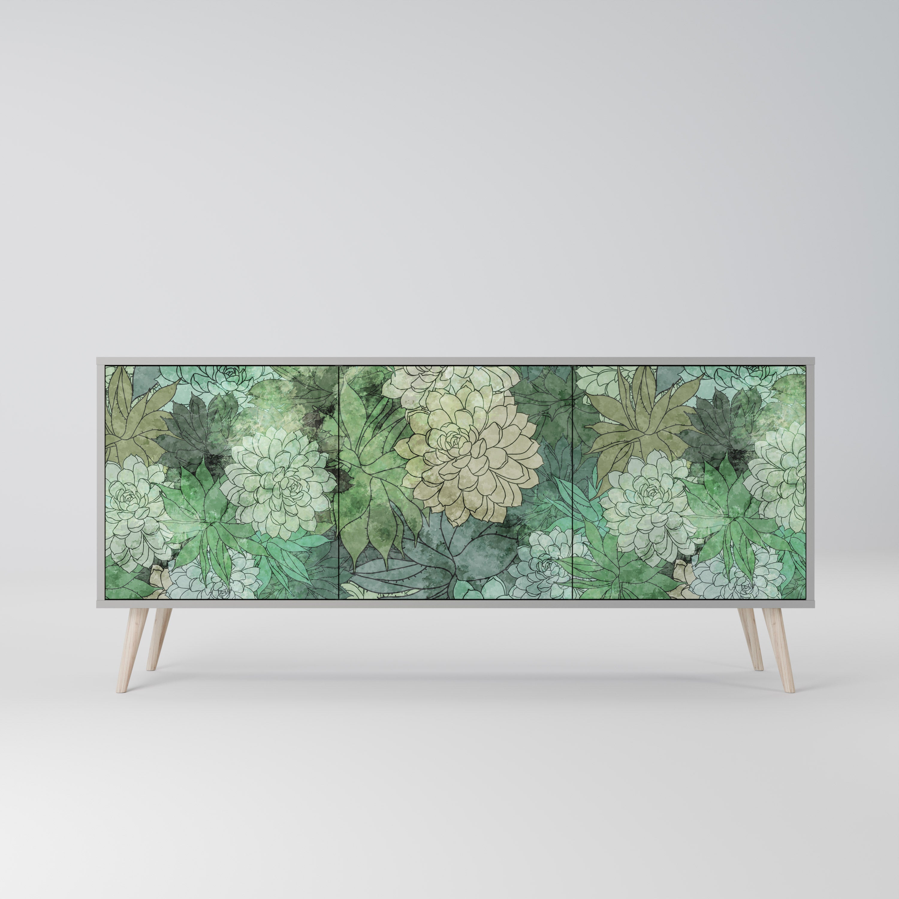 SUCCULENT CLUSTER 3-türiges Sideboard