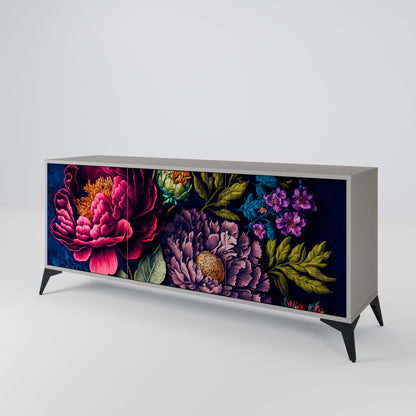 BLOOMING ELEGANCE Skänk med tre dörrar