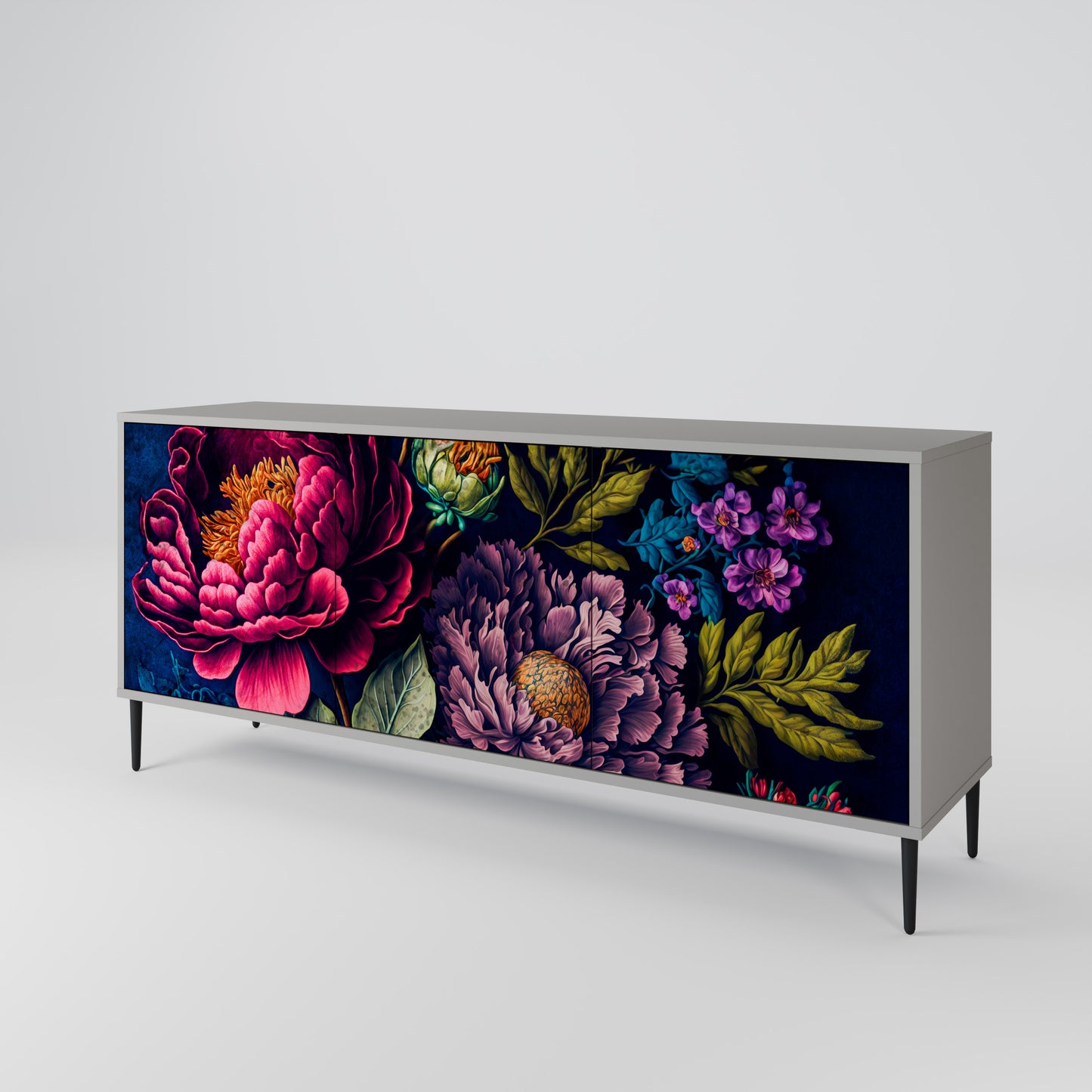 BLOOMING ELEGANCE Skänk med tre dörrar