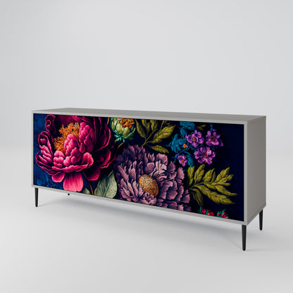 BLOOMING ELEGANCE Skänk med tre dörrar