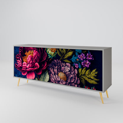 BLOOMING ELEGANCE Skänk med tre dörrar