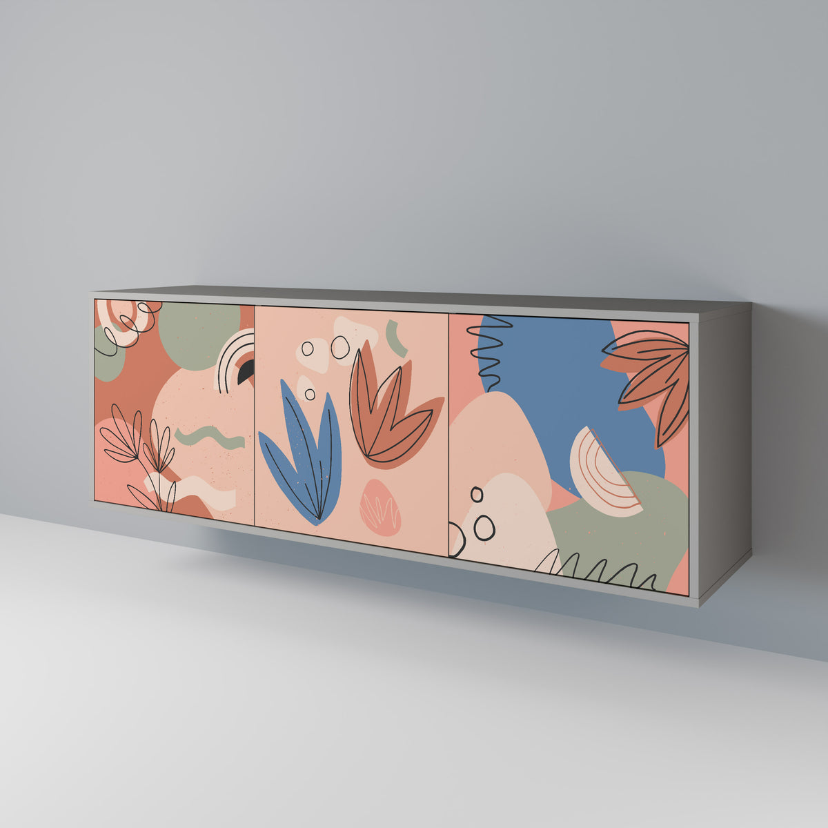 PASTEL DESTINY Aparador de 3 Puertas