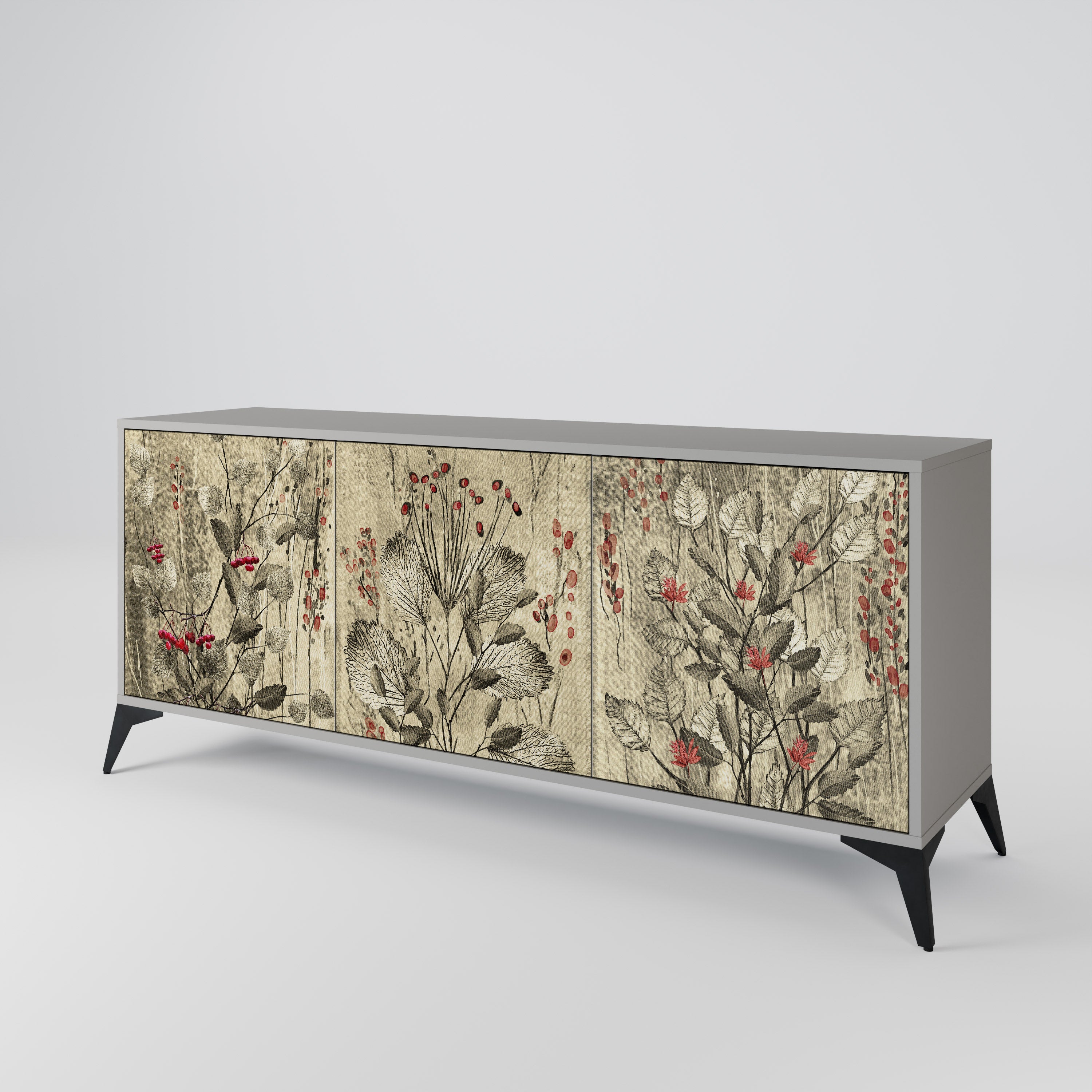 HERBAL GRACE 3-Door Sideboard