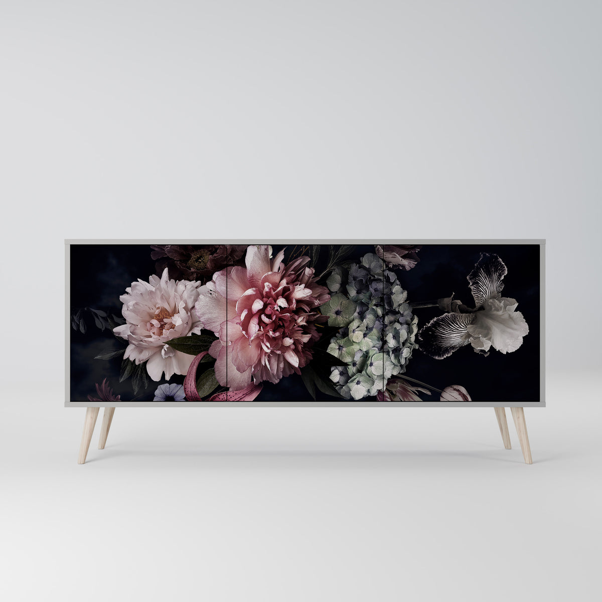 PURE BLOSSOM 3-türiges Sideboard