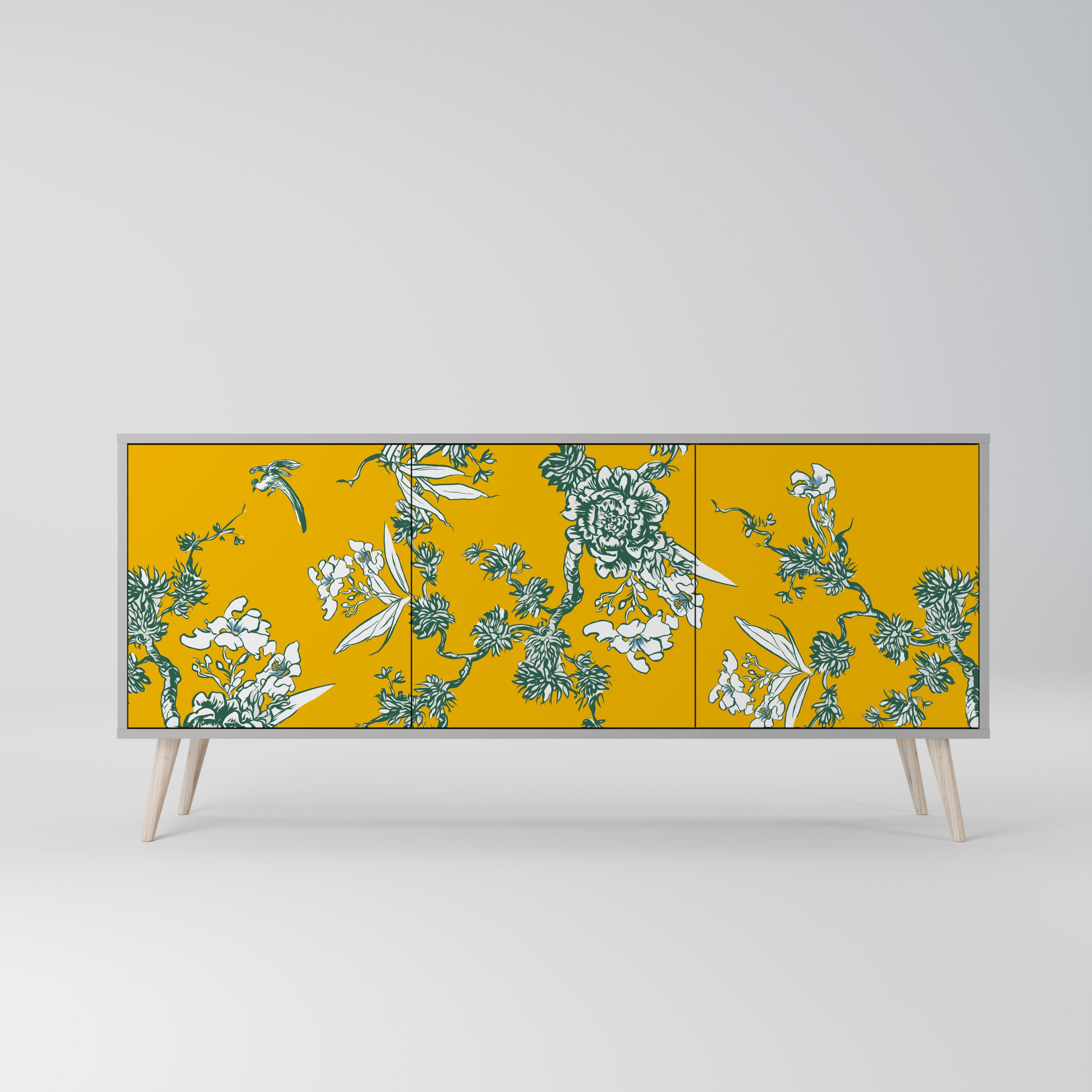 YELLOW CHINOISERIE 3-türiges Sideboard