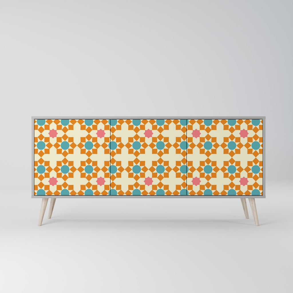 FLORAL DECOR 3-Door Sideboard