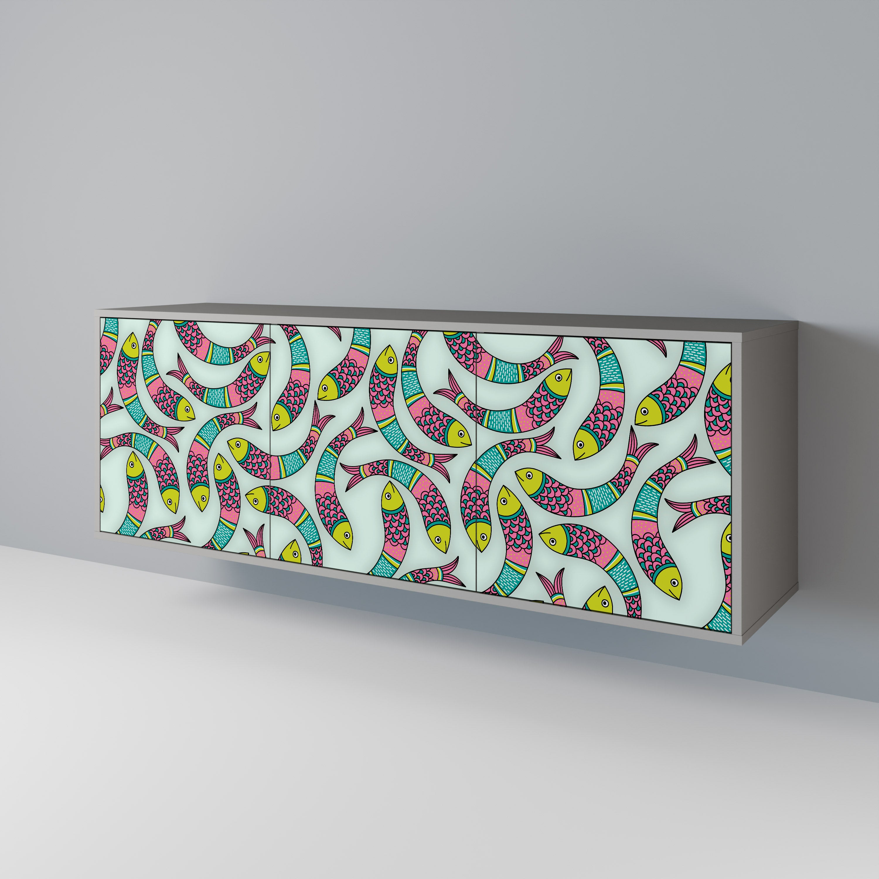 INDIAN FISH 3-Door Sideboard