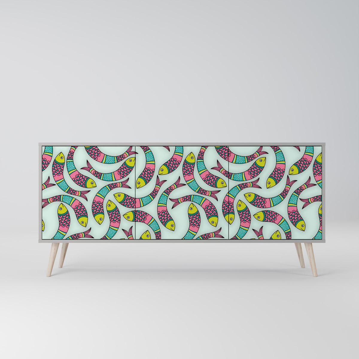 INDIAN FISH 3-türiges Sideboard