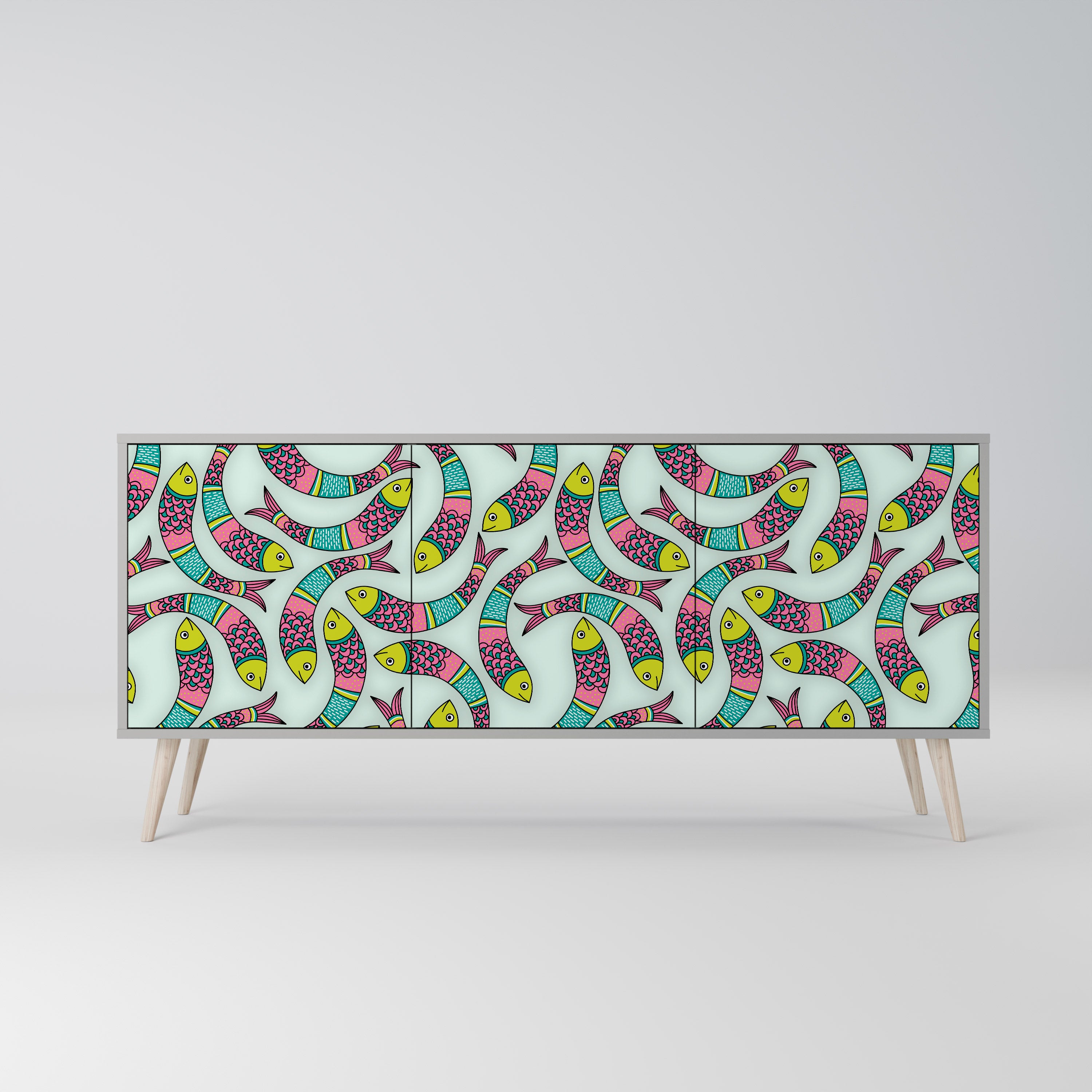 INDIAN FISH 3-Door Sideboard