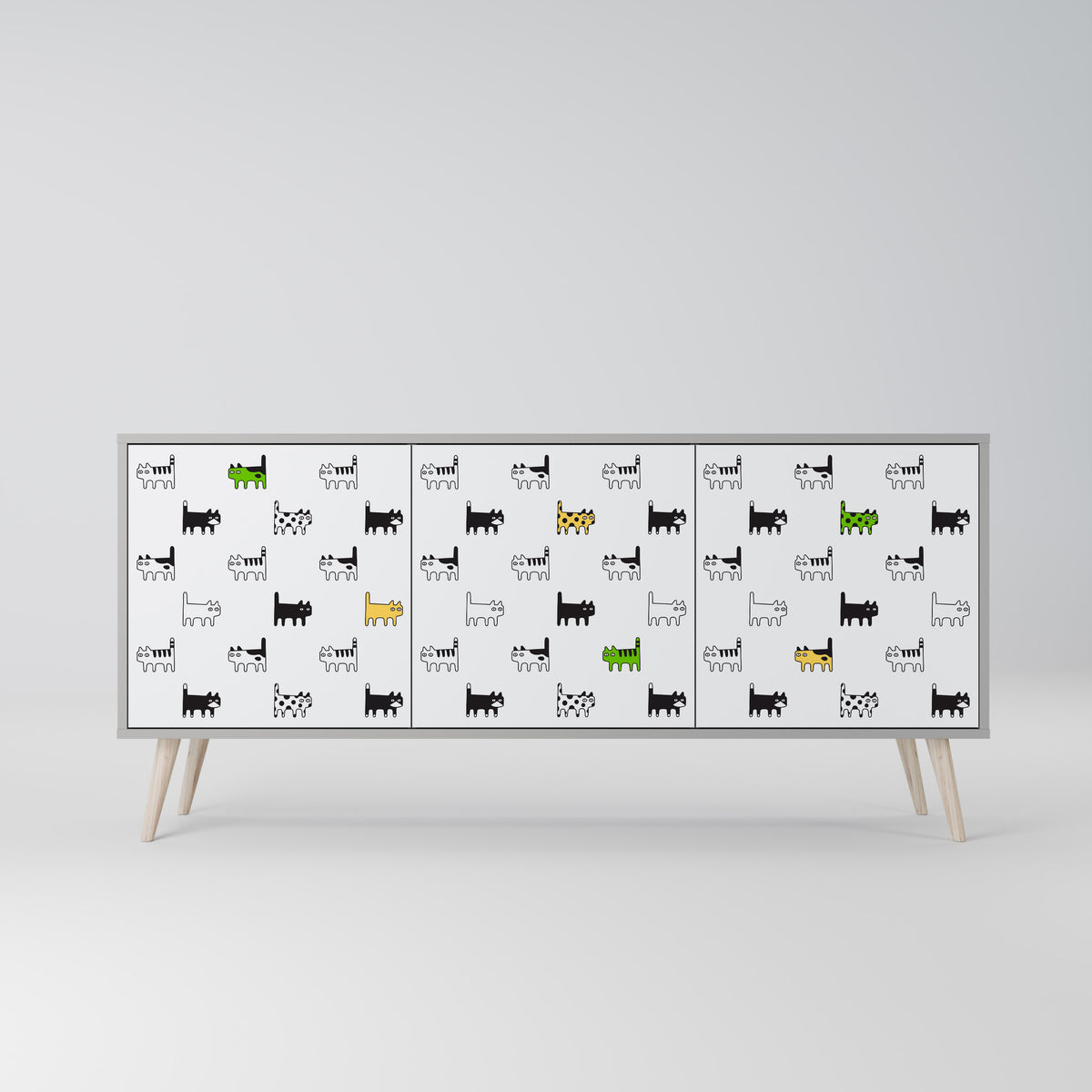 CATS COMPILATION 3-Door Sideboard