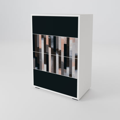 COLLAGE OF RECTANGLES Chest of drawers