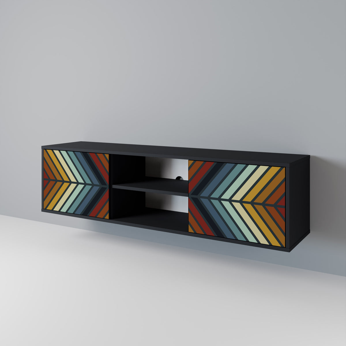 INDIGENOUS ZIGZAG 2-Door TV Cabinet