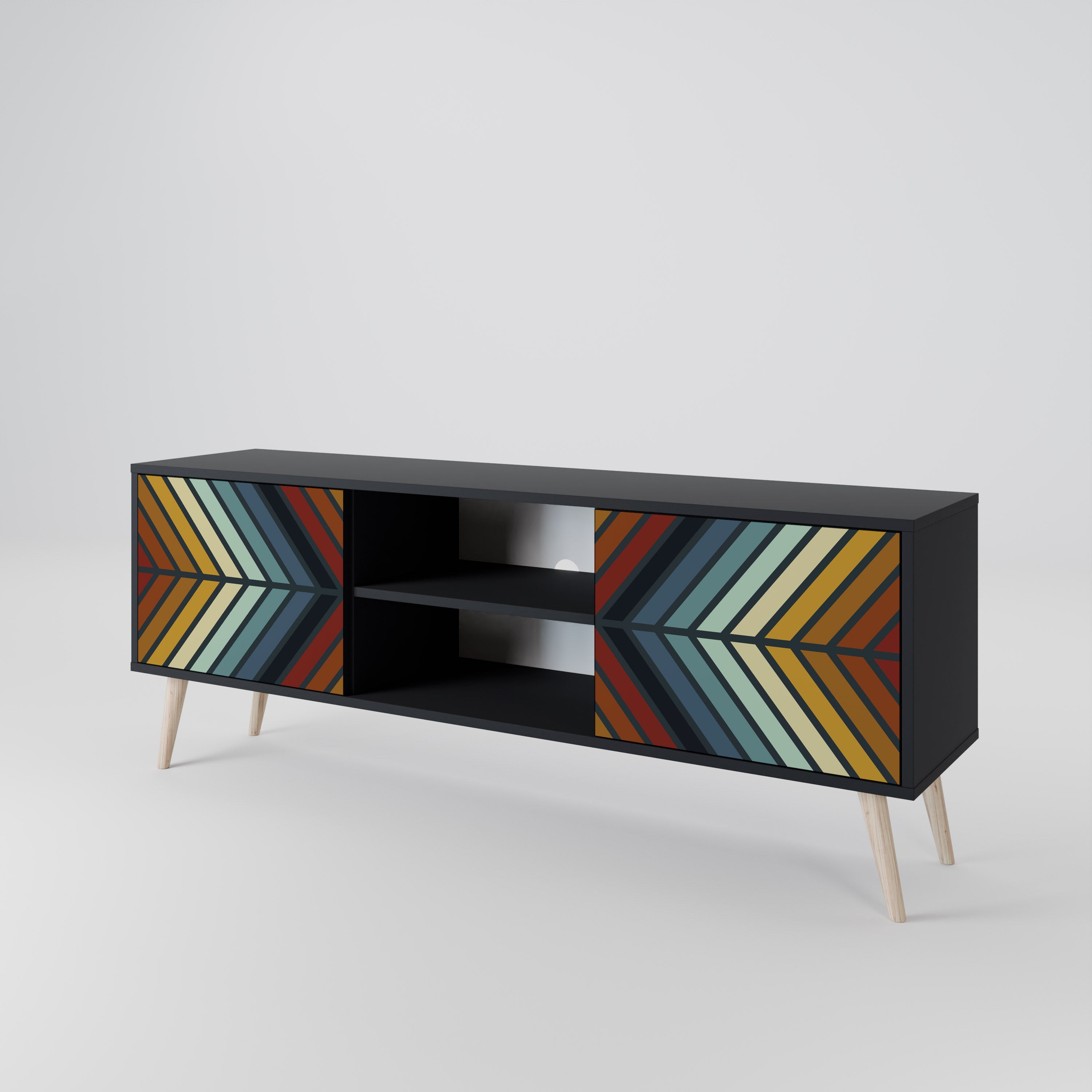 INDIGENOUS ZIGZAG 2-Door TV Cabinet