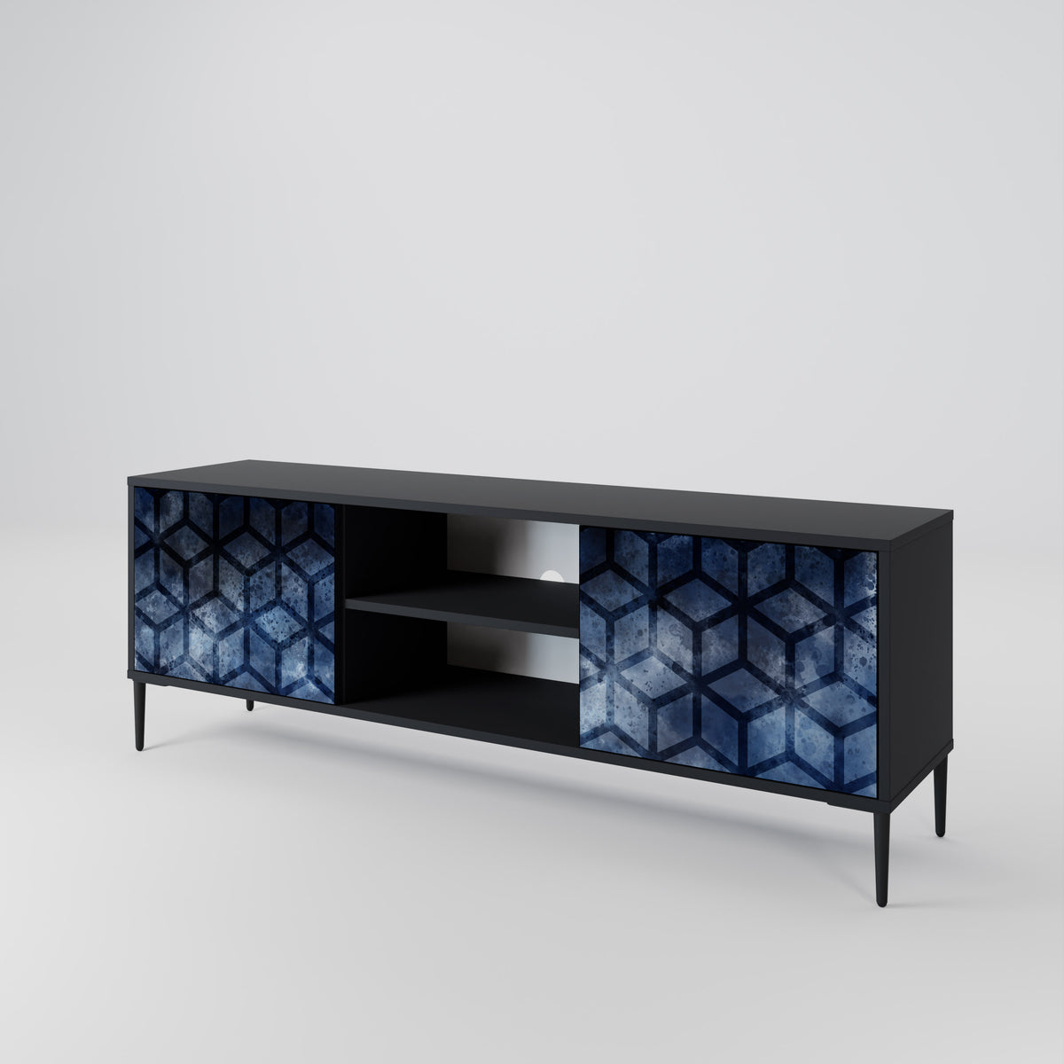 CUBIC MIST Mueble de TV de 2 Puertas