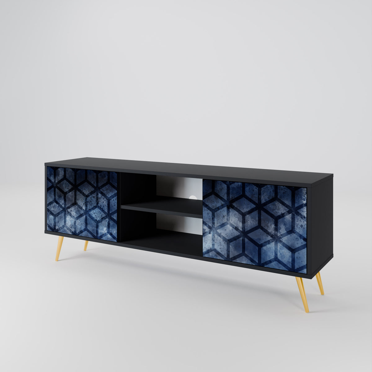 CUBIC MIST Mueble de TV de 2 Puertas