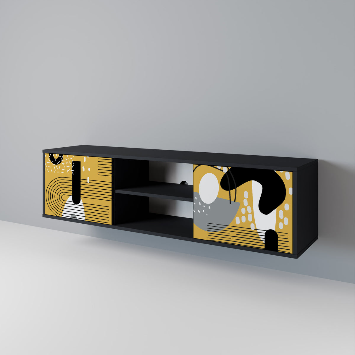 SHAPESHIFT SYMPHONY Mueble de TV de 2 Puertas